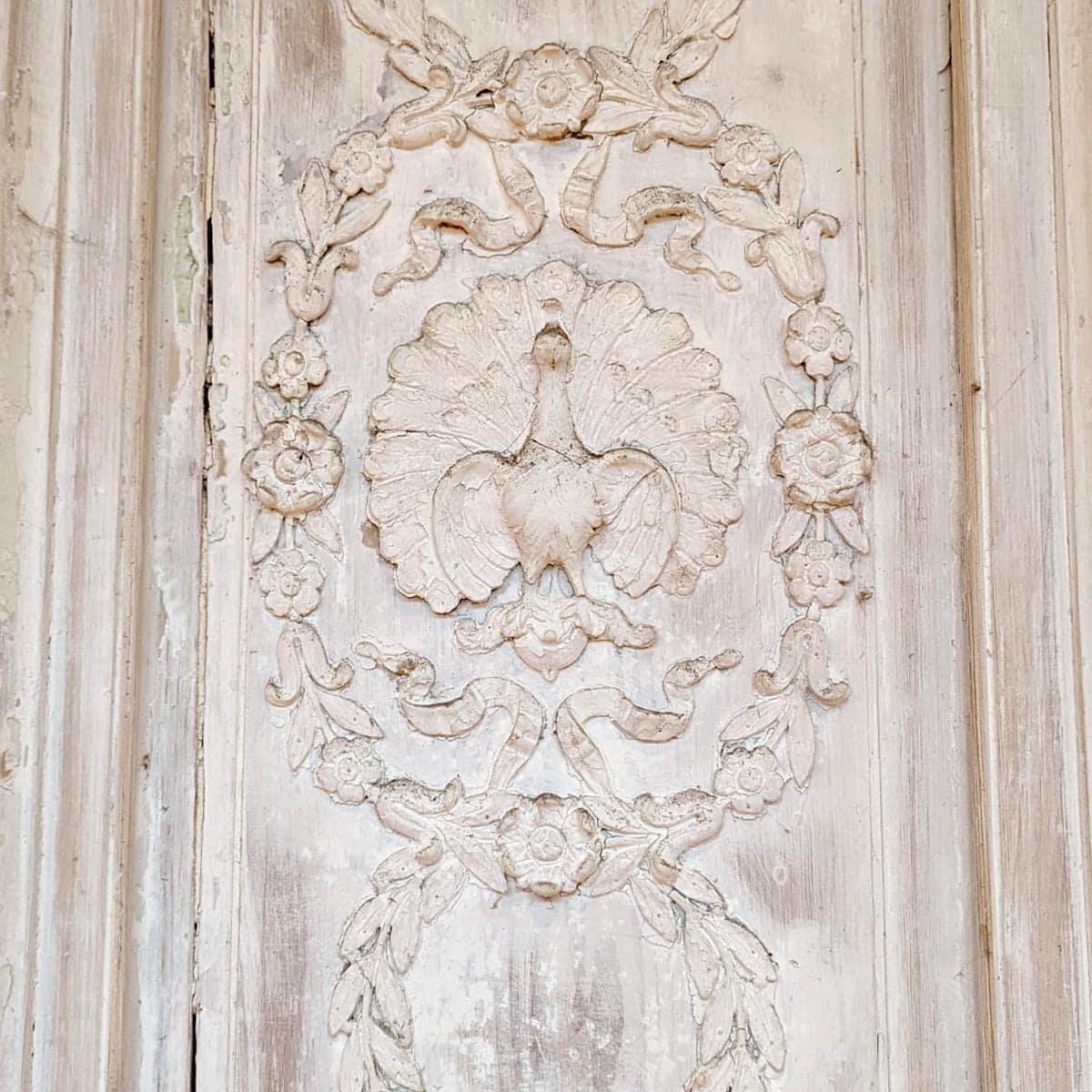 Late 19th Century Napoleon III Double Door with Frame For Sale