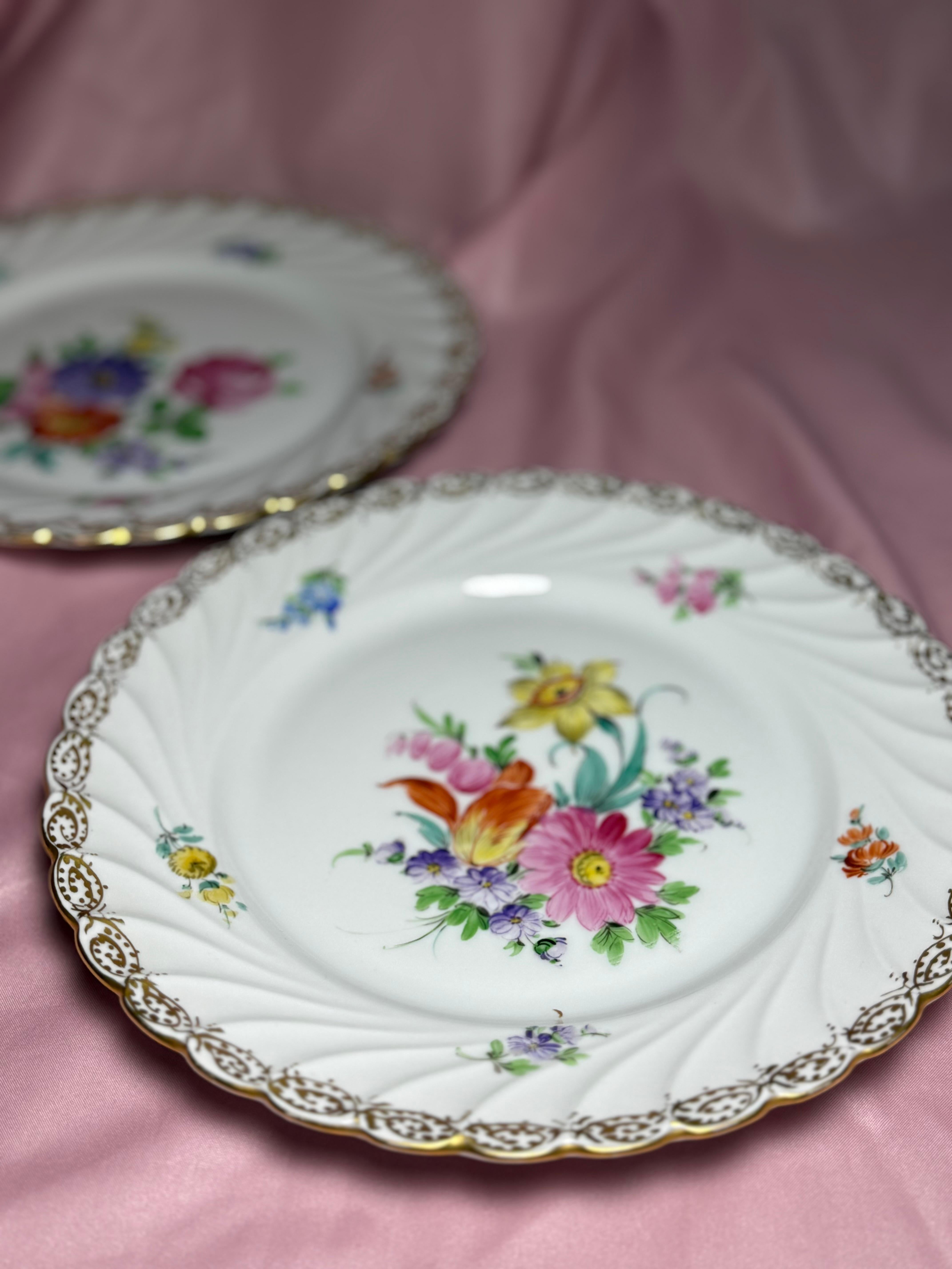 Napoleon III Dresden Plates Donath Co End 19th Century For Sale 3