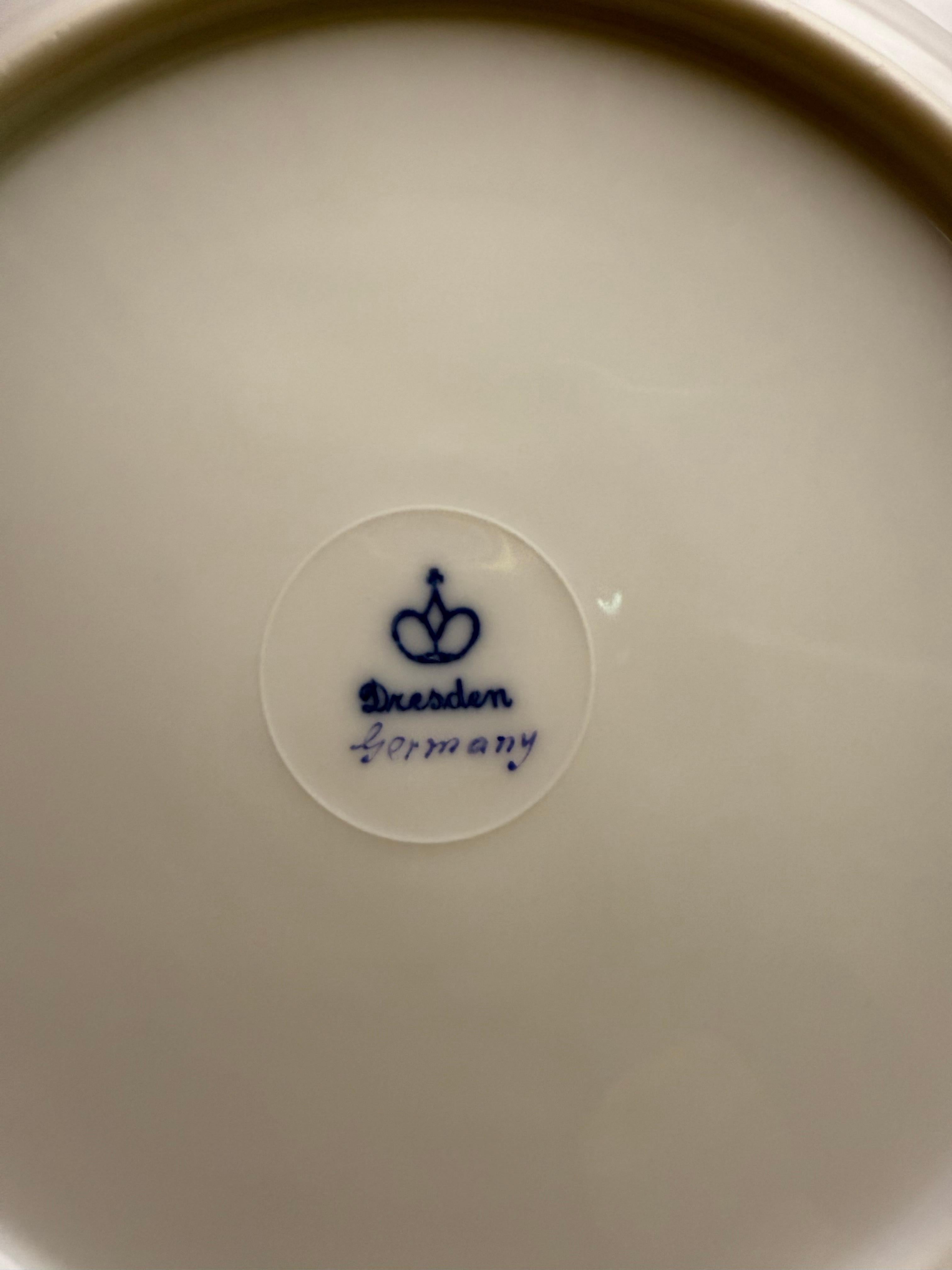 Napoleon III Dresden Plates Donath Co End 19th Century For Sale 4