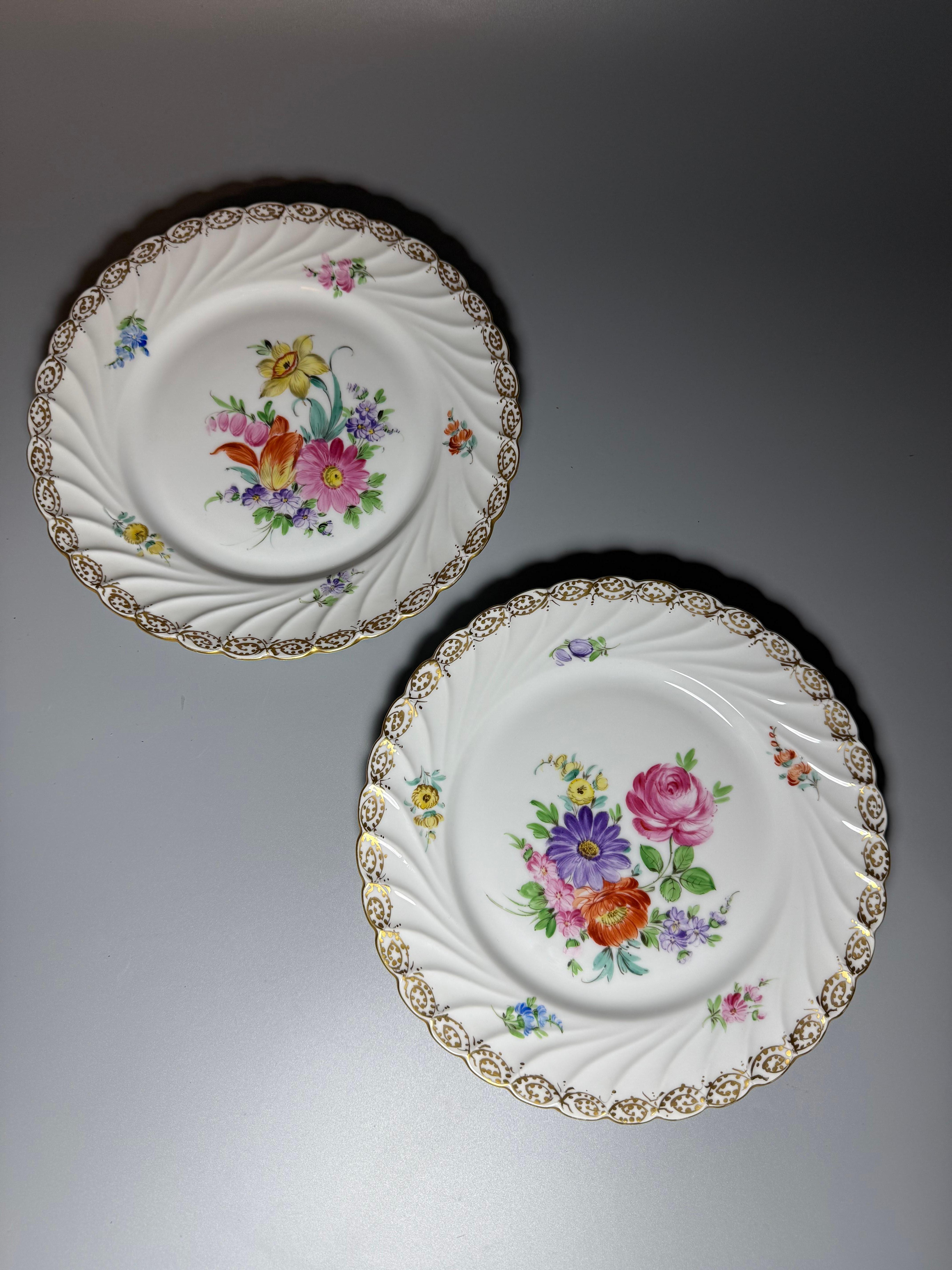 Napoleon III Dresden Plates Donath Co End 19th Century In Good Condition For Sale In Uppsala , SE