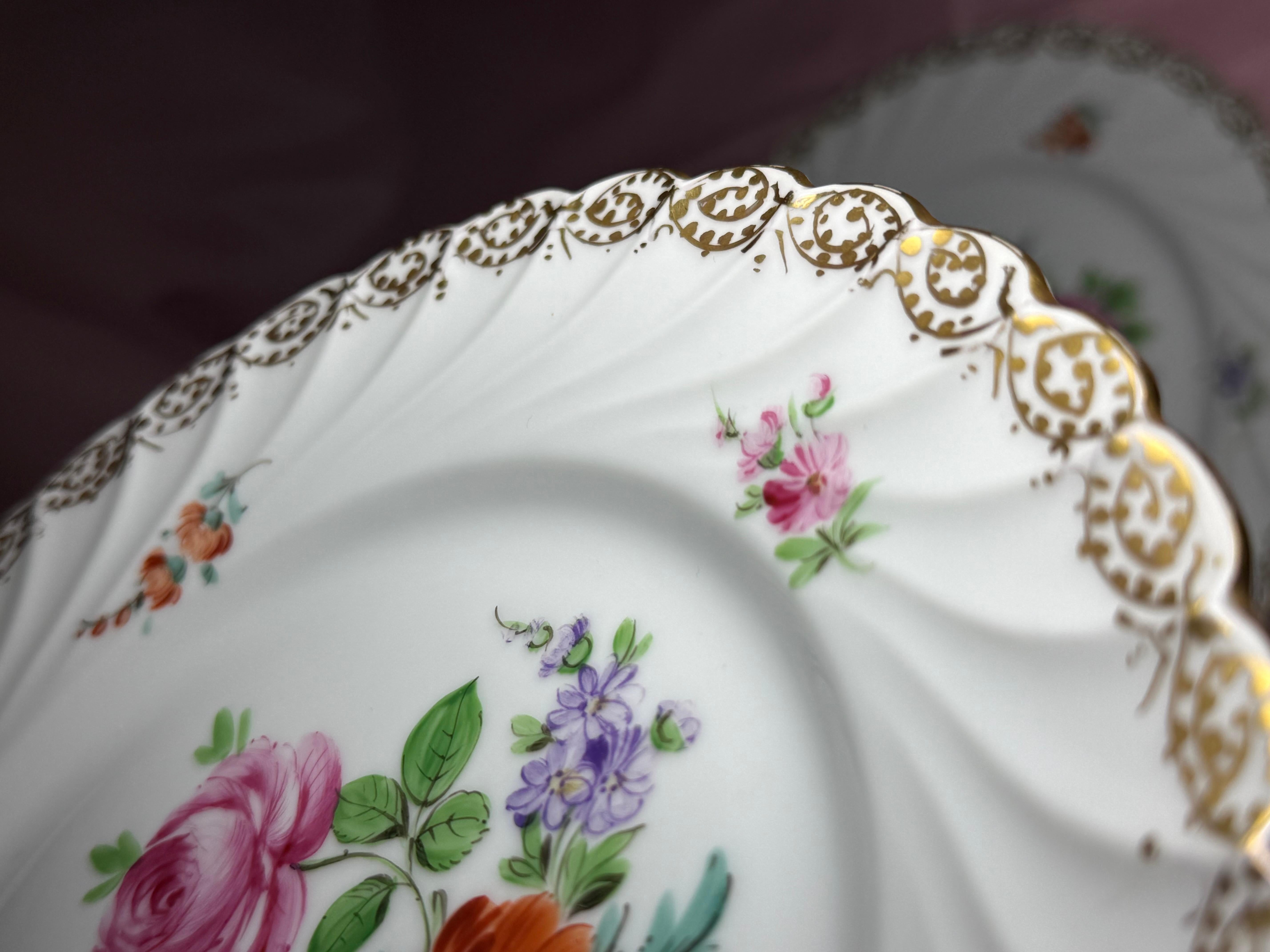 Napoleon III Dresden Plates Donath Co End 19th Century For Sale 1