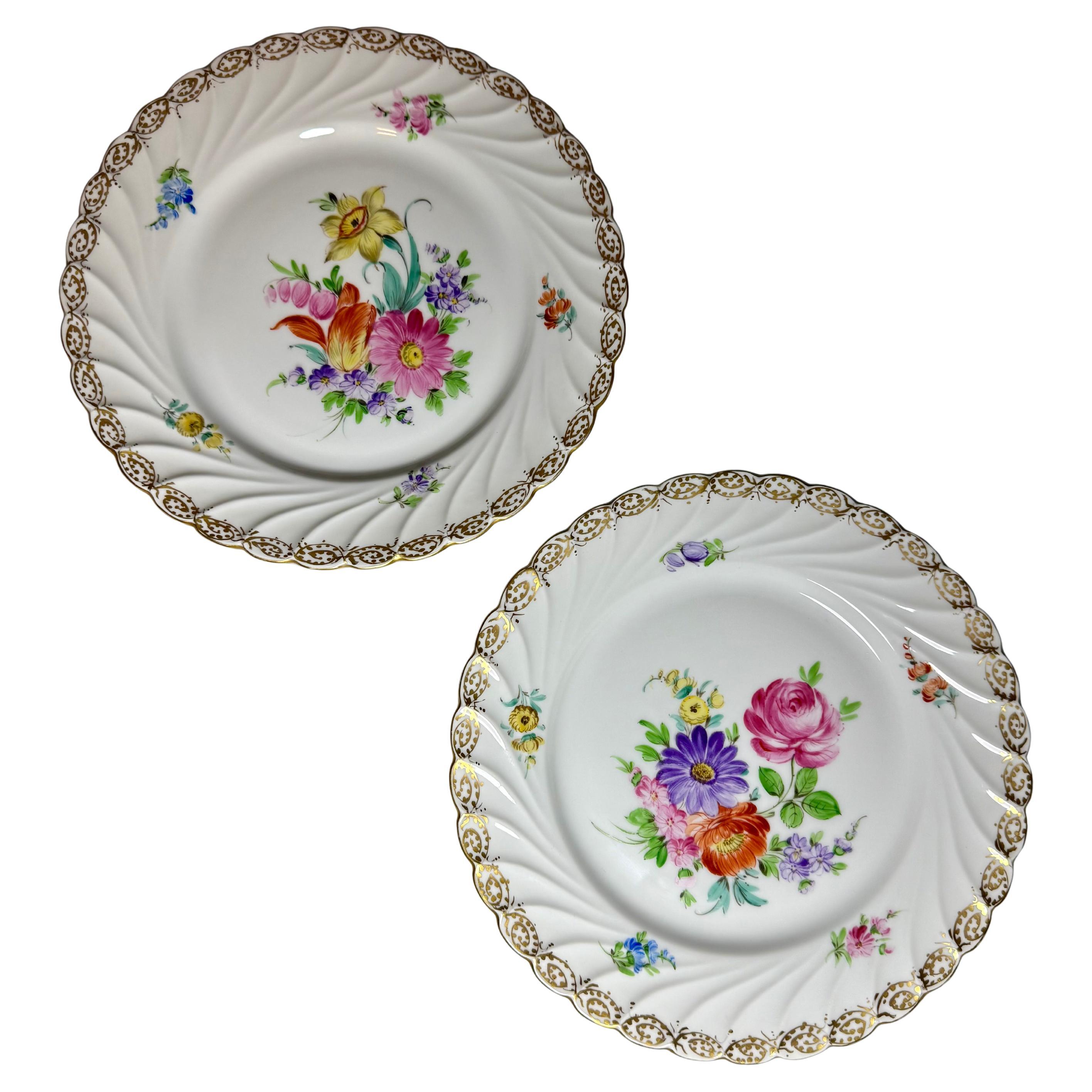 Napoleon III Dresden Plates Donath Co End 19th Century For Sale
