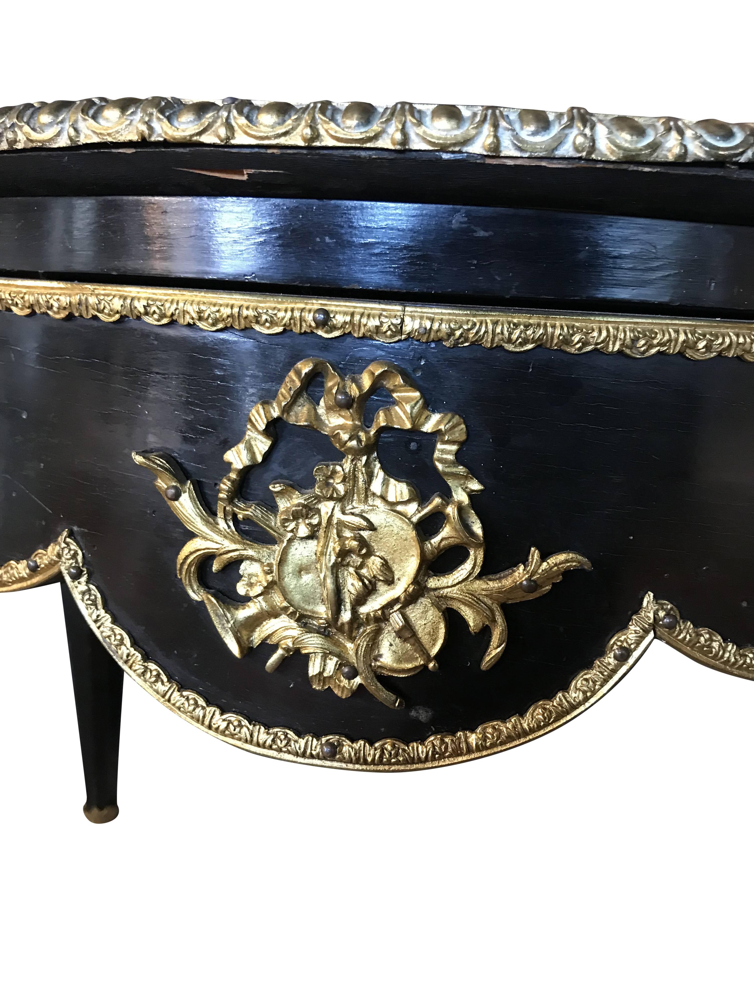 Napoleon III Ebonised Centre Table In Fair Condition In Bournemouth, GB