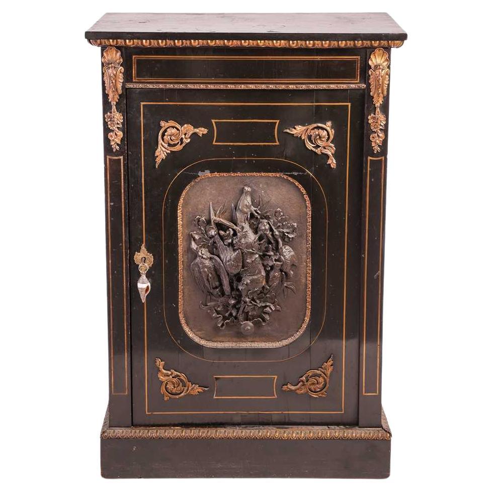 Ebonisierter Pfeilerschrank Napoleon III., um 1850-1870, Französisch