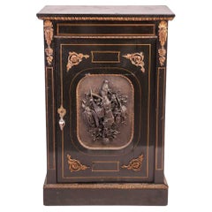 Antique Napoleon III Ebonised Pier Cabinet, Circa 1850-1870, French
