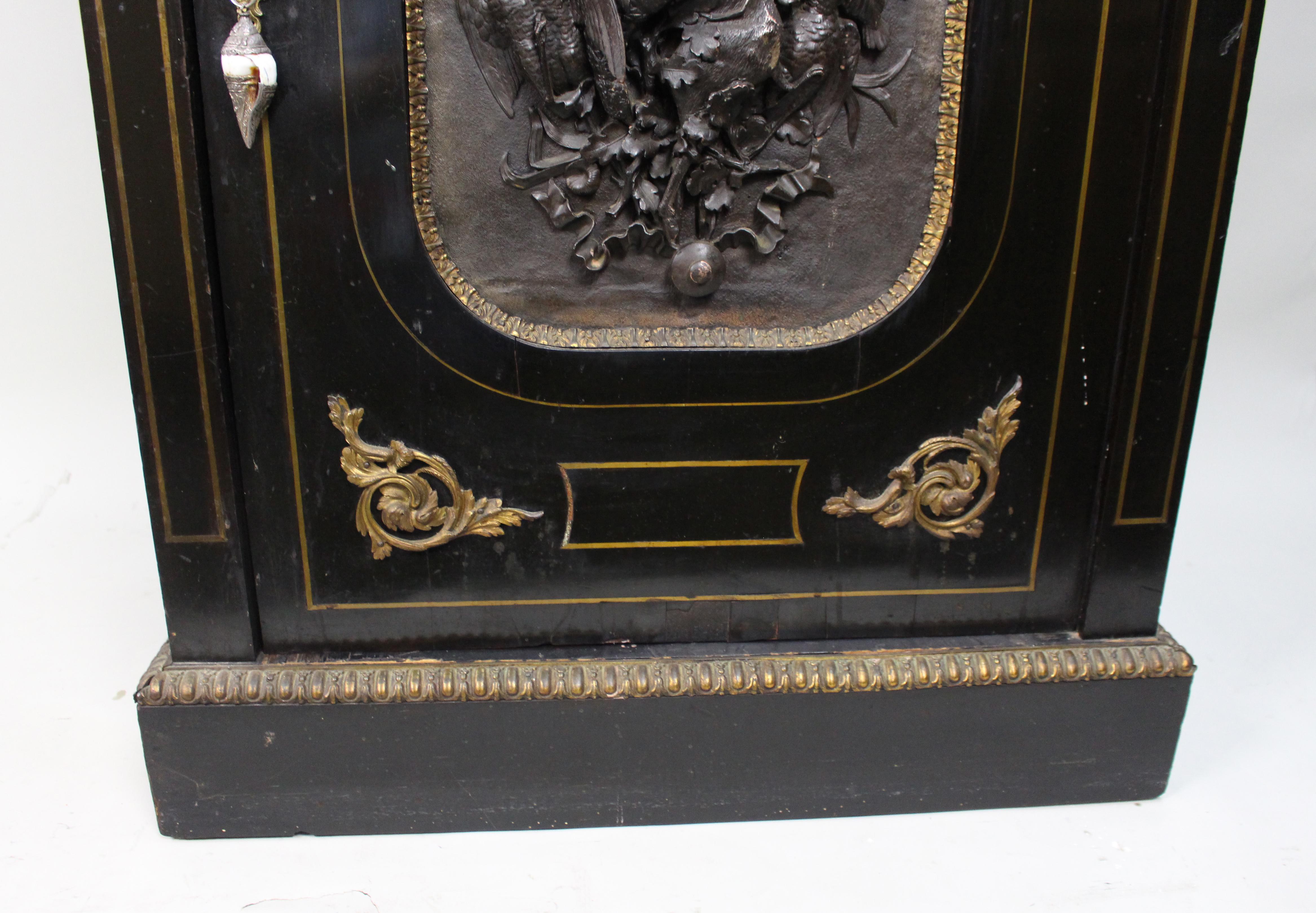Napoleon III Ebonised Pier Cabinet with Electrotype Panel – French, c.1865 For Sale 4