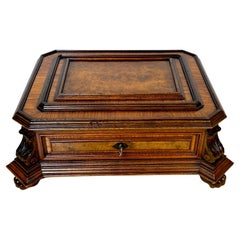 Joyero/mesero exótico de madera de arce Napoleón III, Francia, Circa 1870s