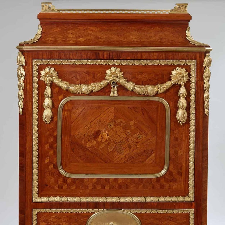 Napoleon III Fall Front Secretaire Cabinet Desk For Sale 2