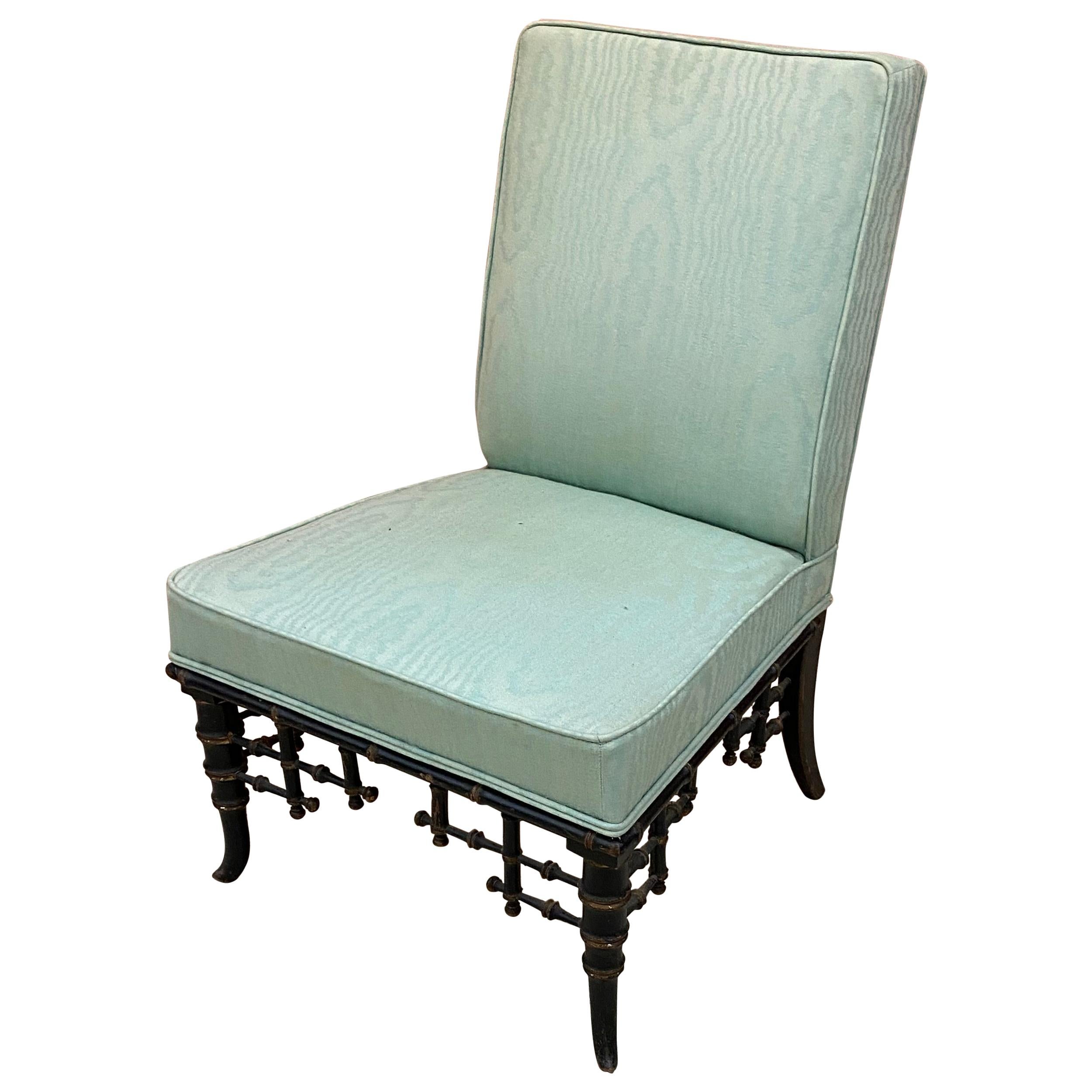 Napoleon III Faux Bamboo Chair, France, 1850s For Sale 2