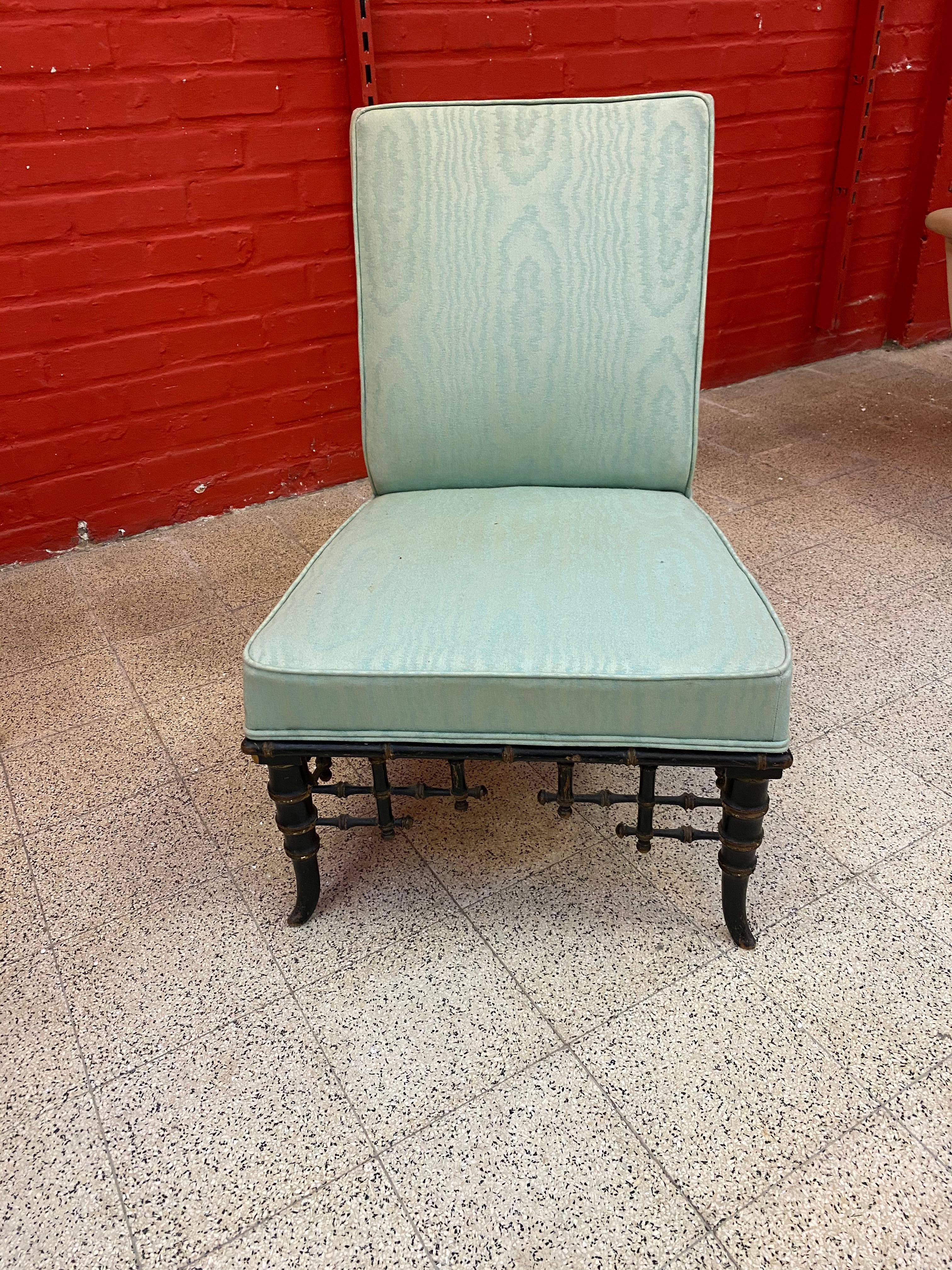 Napoleon III.-Stuhl aus Kunstbambus, Frankreich, 1850er Jahre (Französisch) im Angebot