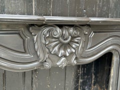 Napoleon III Fireplace In Black Belgian Or Black Mazy Marble, Circa 1880
