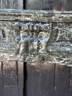 Napoleon III fireplace in green marble from the seas, around 1880