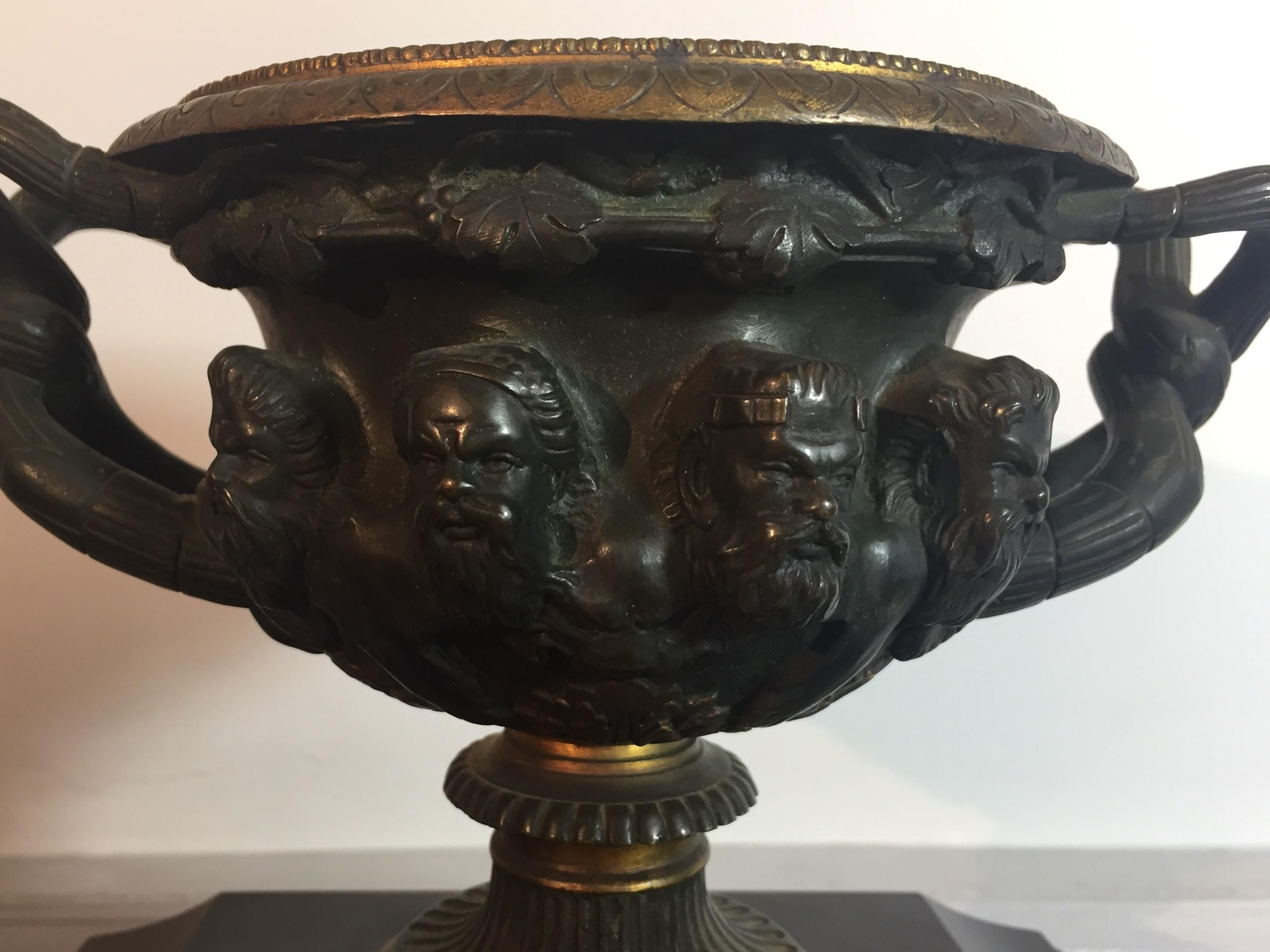 19th Century Napoleon III Fireplace Set with Bronze Greek Gods and Black Marble For Sale
