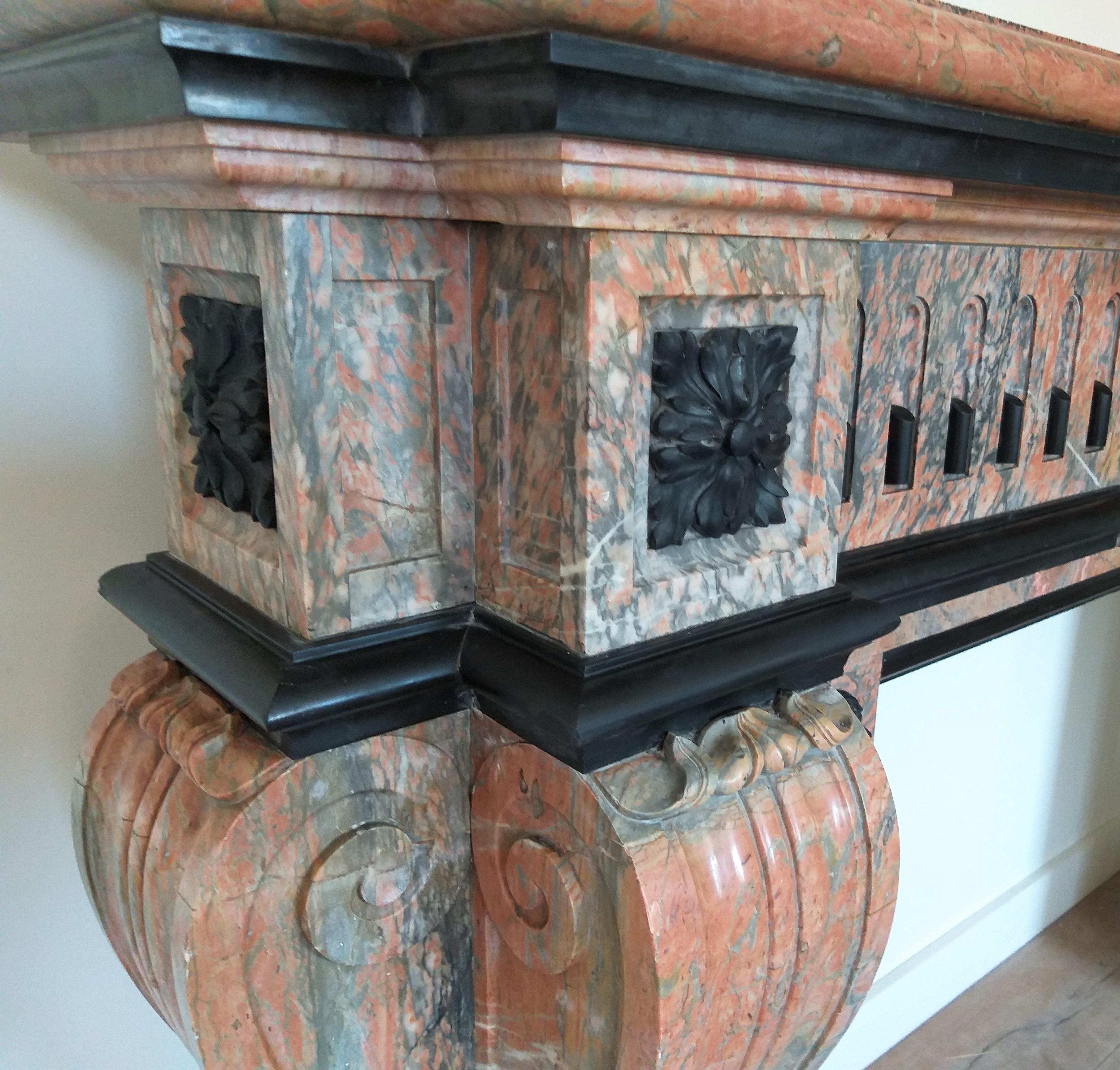 Napoleon III Fireplace with a Strong Impression In Good Condition For Sale In Gembloux, BE