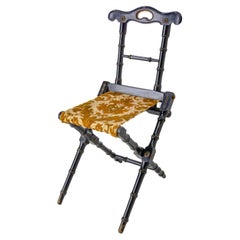 Napoleon III Foldable Chair in the Bamboo Style for Child French, circa 1880