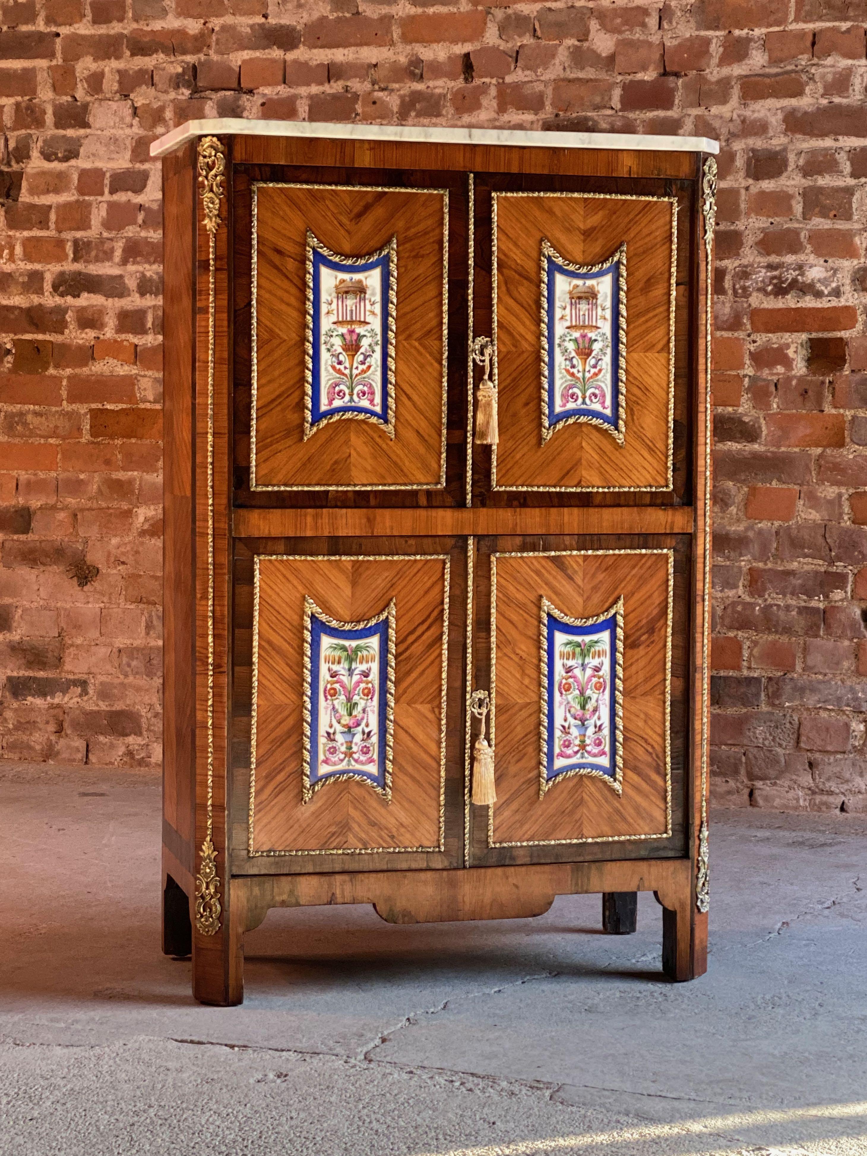 Napoleon III French Cabinet Escritoire Kingwood and Rosewood, France, 1890 5