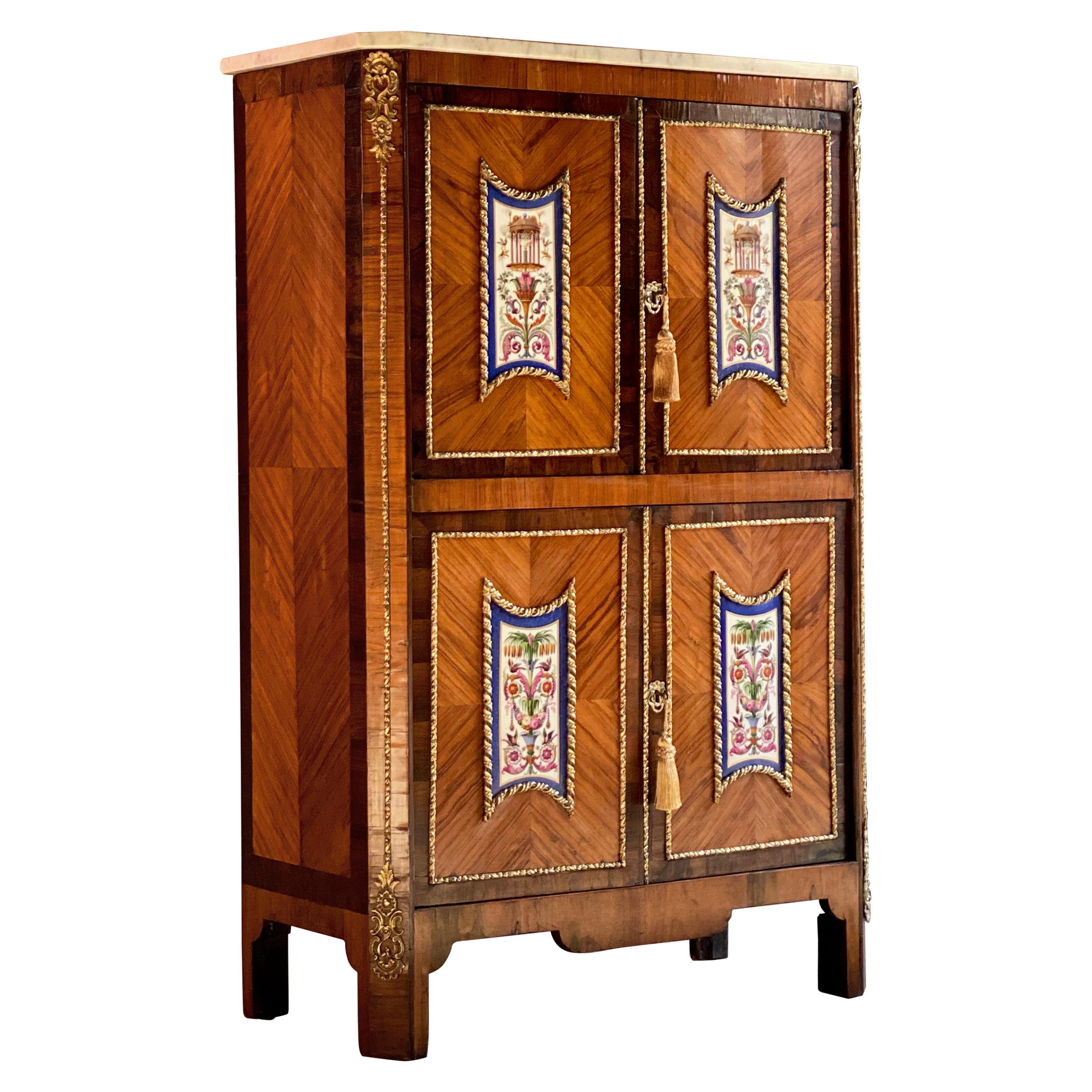 Napoleon III French Cabinet Escritoire Kingwood and Rosewood, France, 1890