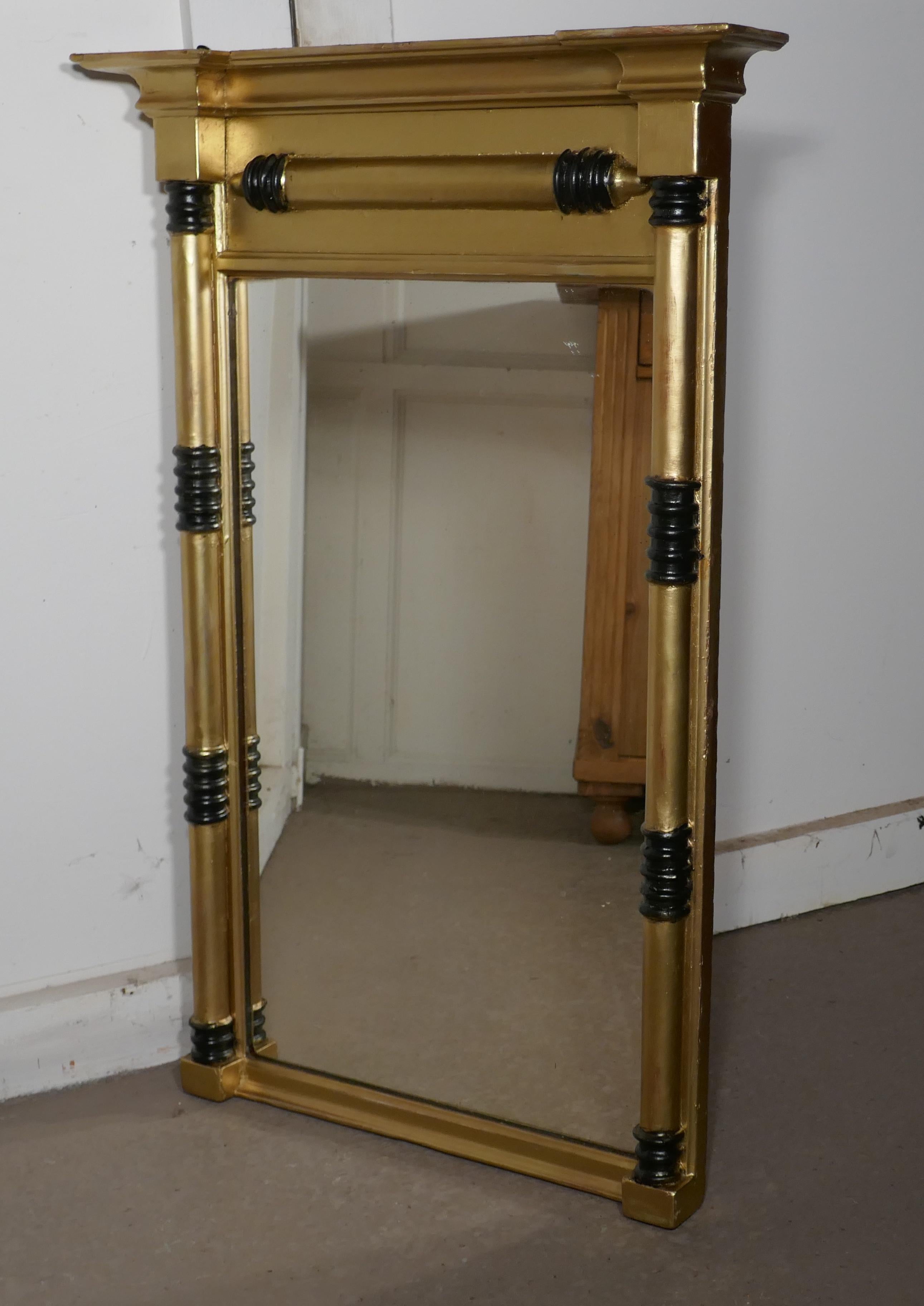 19th Century Napoleon III French Carved Gilt Wall Mirror