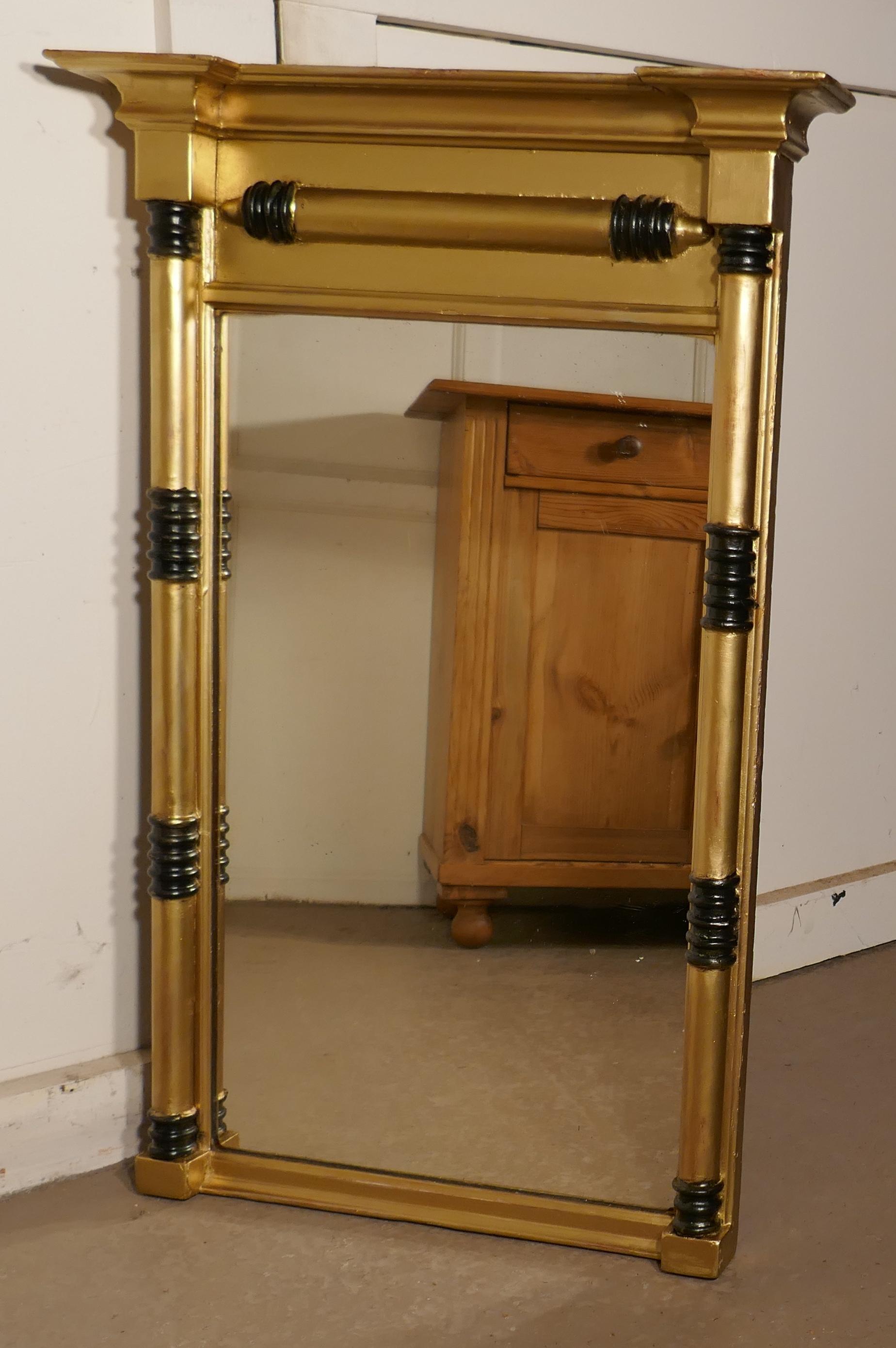 Napoleon III French Carved Gilt Wall Mirror 1
