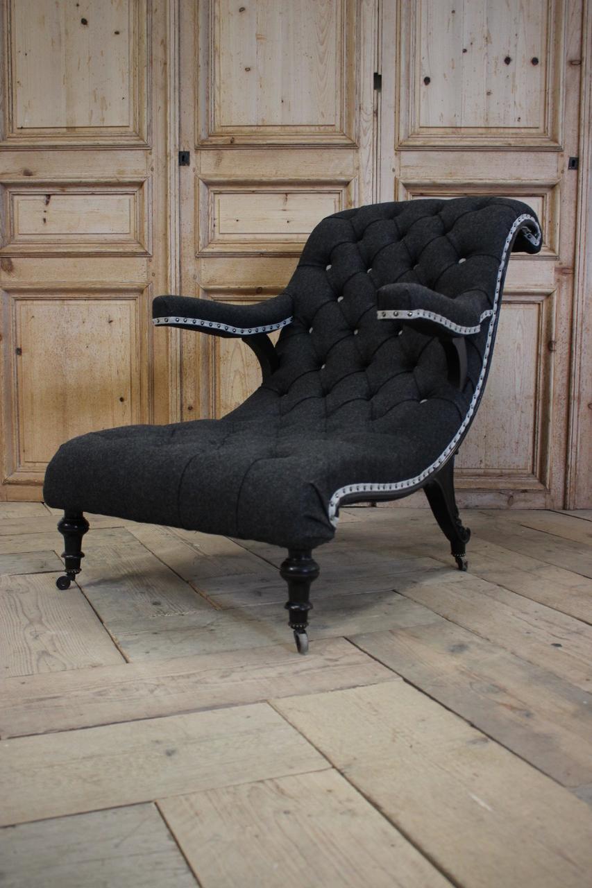 Napoleon III French Club Chair For Sale 5