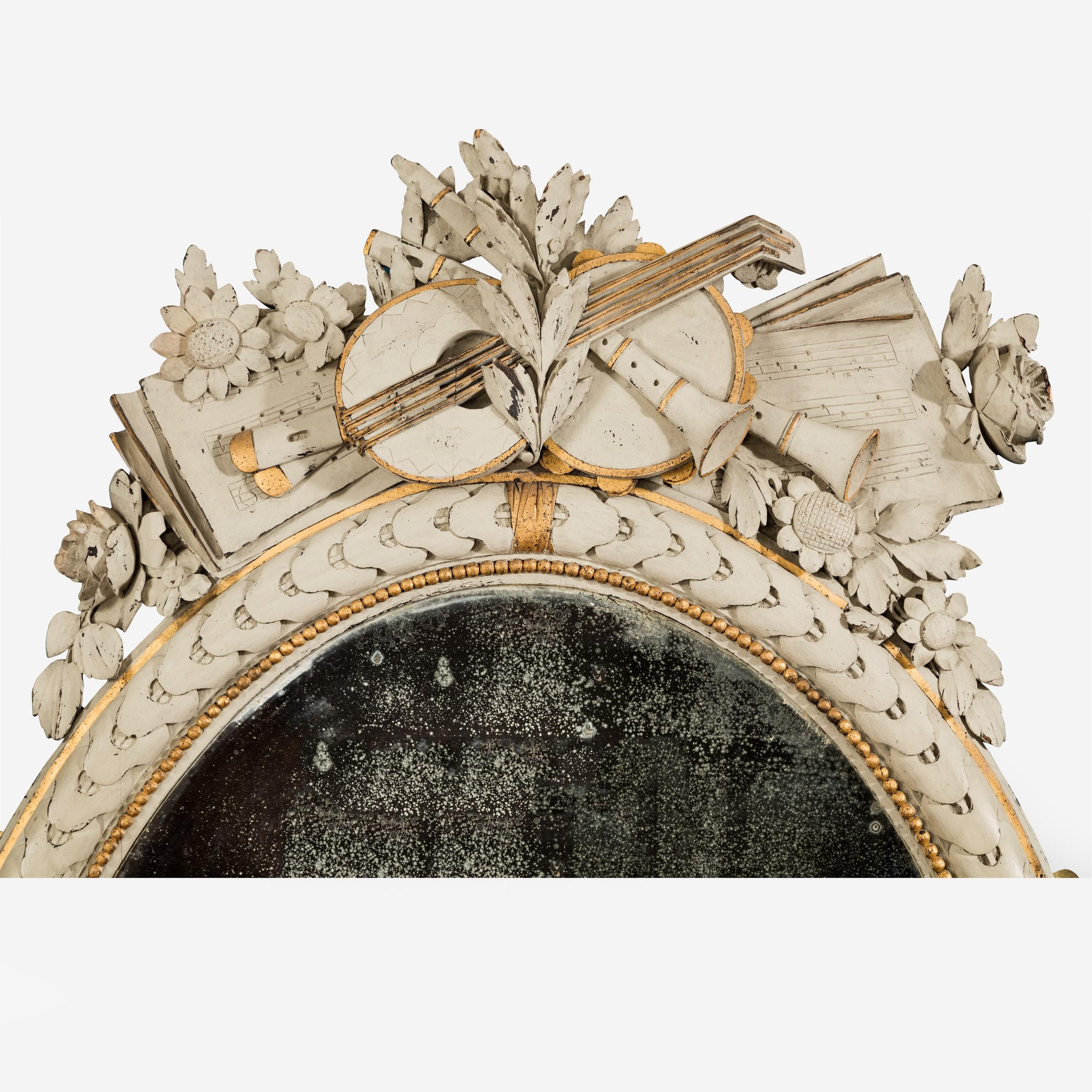 Miroirs ovales français Napoléon III Bon état - En vente à Lymington, Hampshire