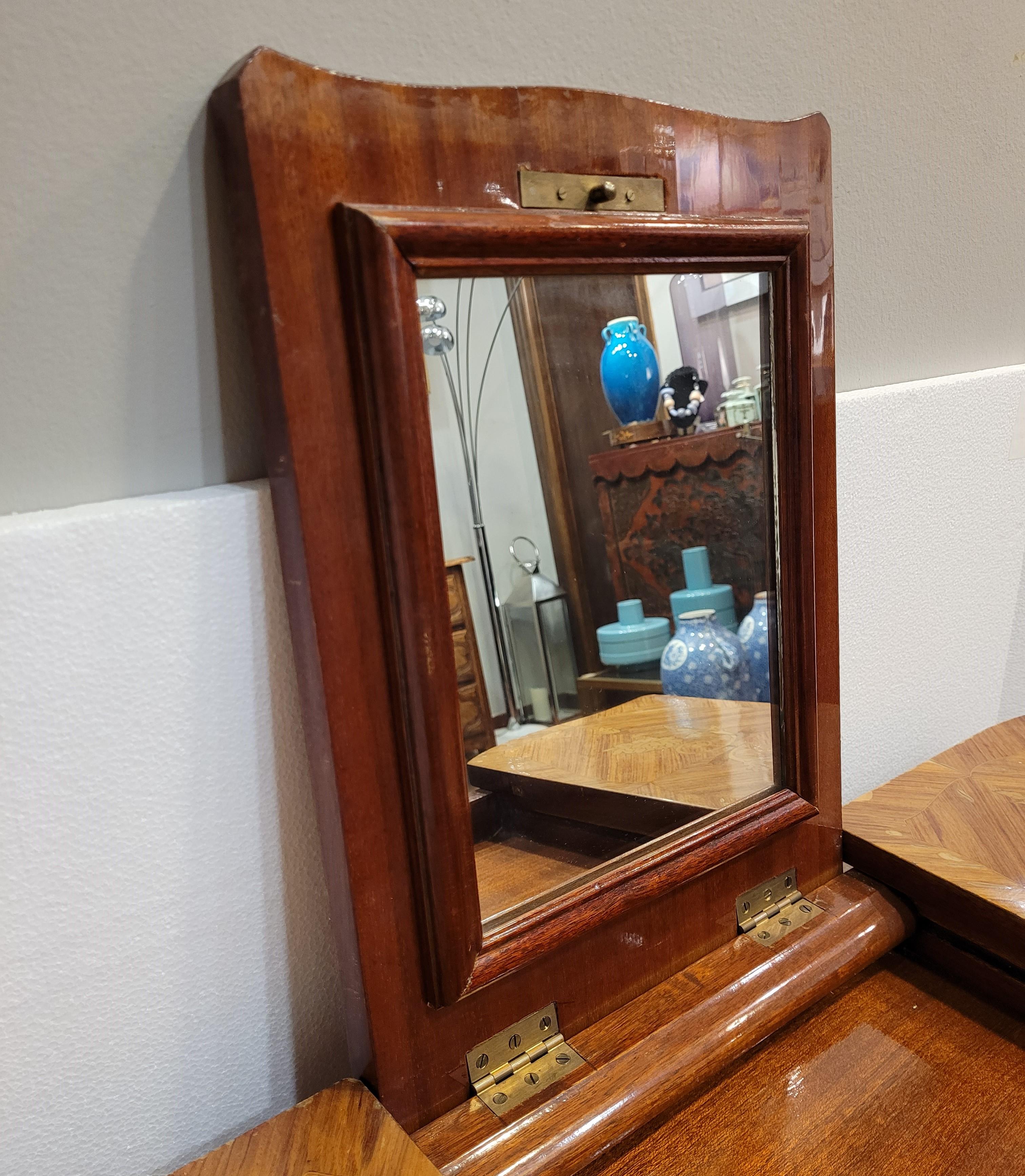 Bronze Napoleón III , French wood  bronze  Dresser with mirror  For Sale