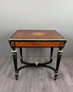 Napoleon III Gaming Table in Amboyna Wood, 19th Century