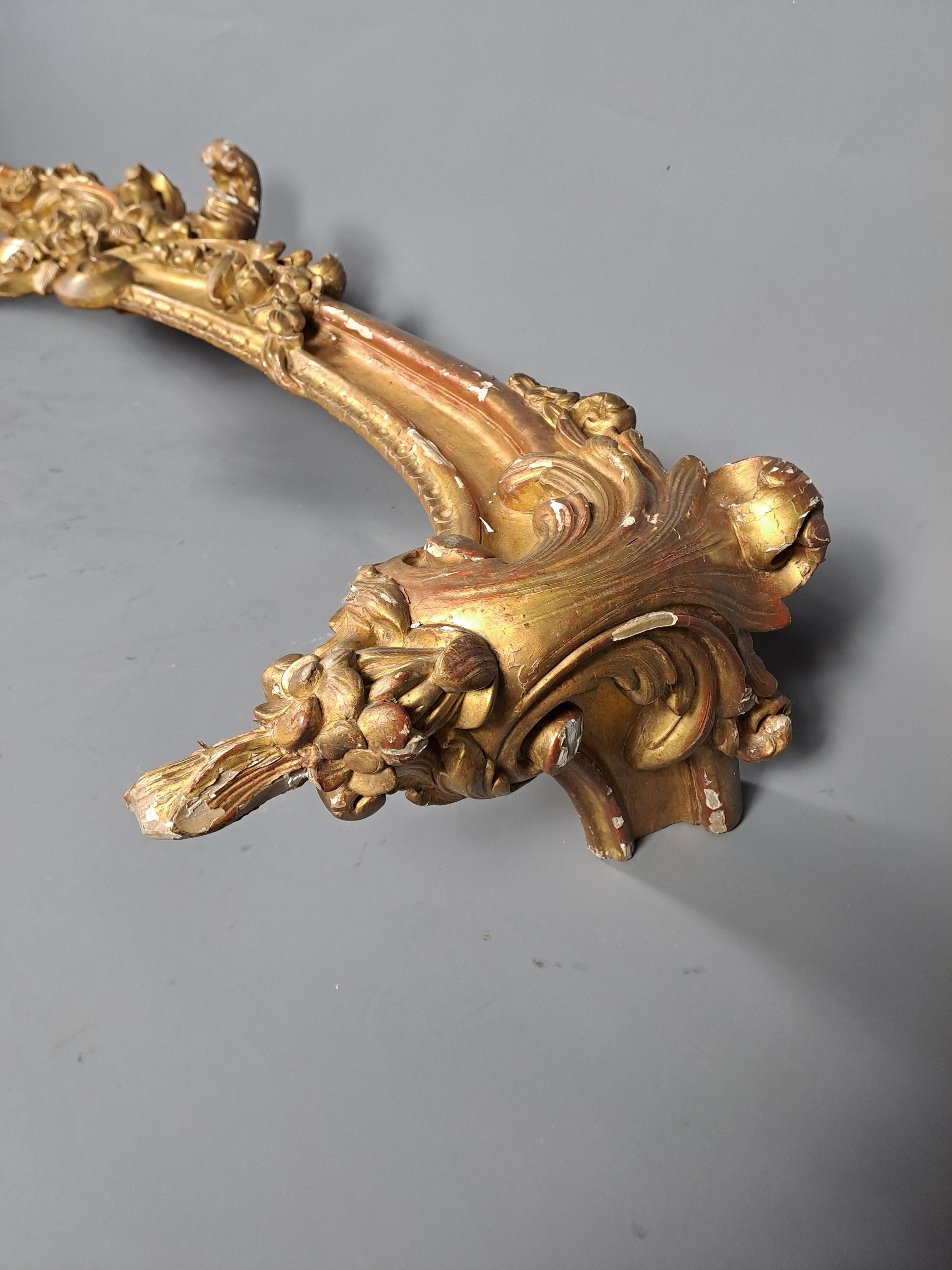 Cenefa de Madera Dorada Napoleón III en Bastante bueno estado para la venta en BARSAC, FR