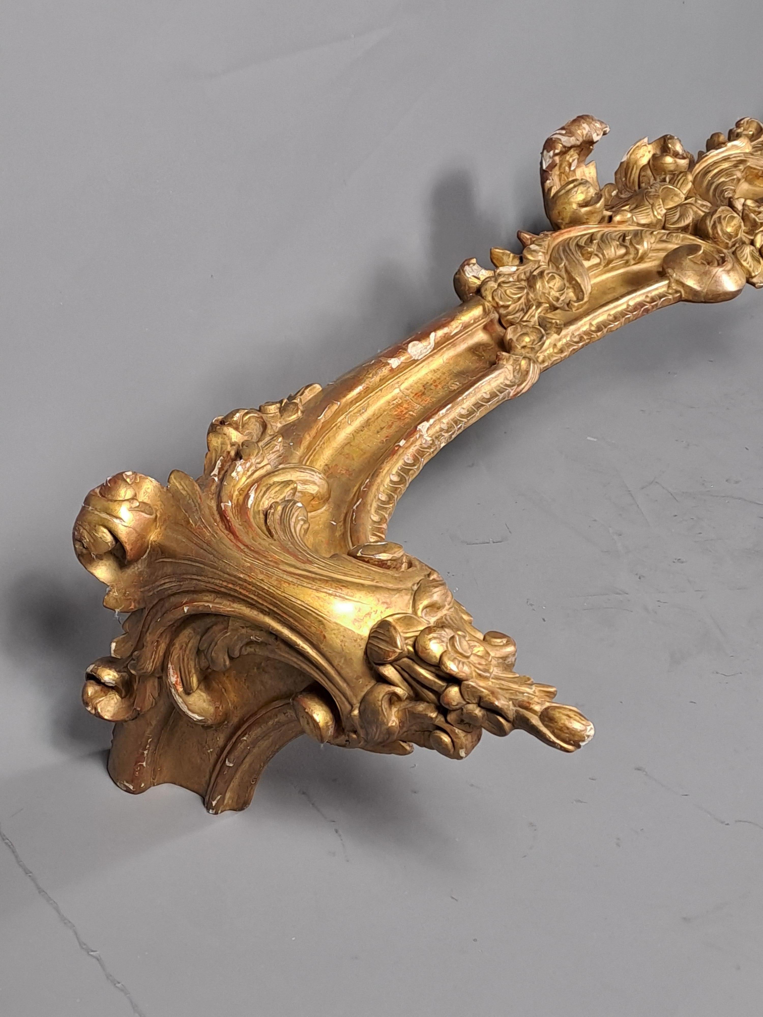 Cenefa de Madera Dorada Napoleón III en venta 1