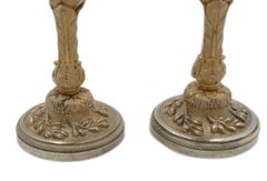 Napoleon III gilt bronze candlestick