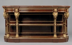 Napoléon III Gilt-Bronze Mounted Mahogany Buffet by Maison Grohé, circa 1860