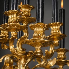 Napoleon III Gilt-Bronze Nine-Light Candelabra, Emblematic of Hunting
