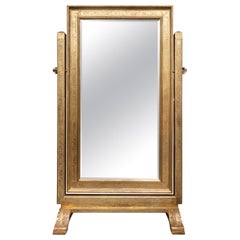Napoleon III Gilt Cheval Mirror