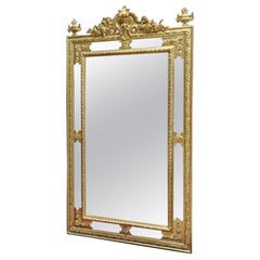 Napoleon III Gilt Wall Mirror, France, 19th Century