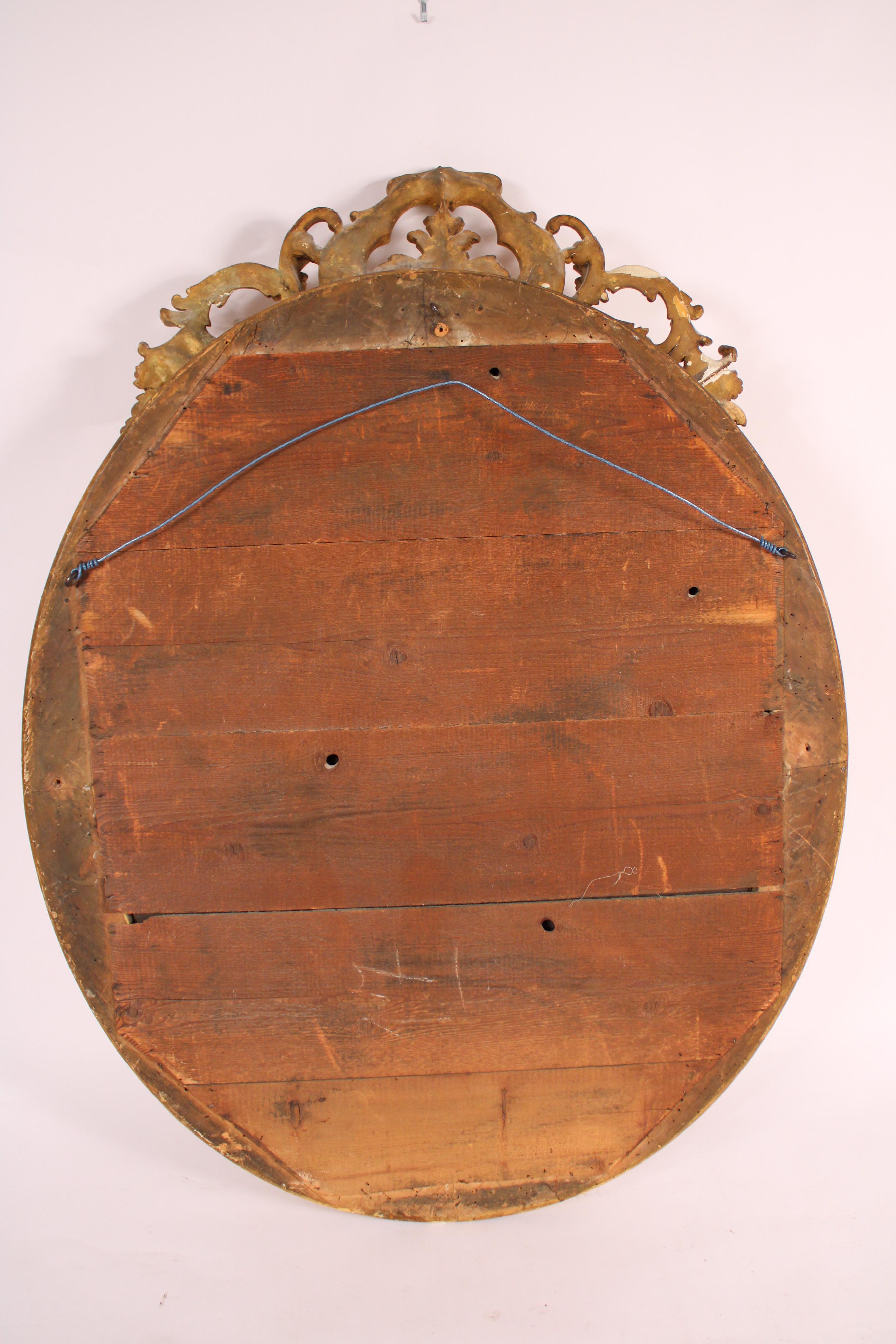 Specchio in legno dorato Napoleone III in vendita 6