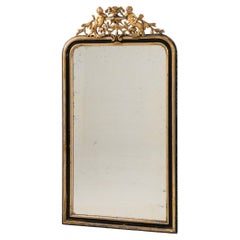 Napoleon III Giltwood Floor Mirror, French Antique, 1880-1889