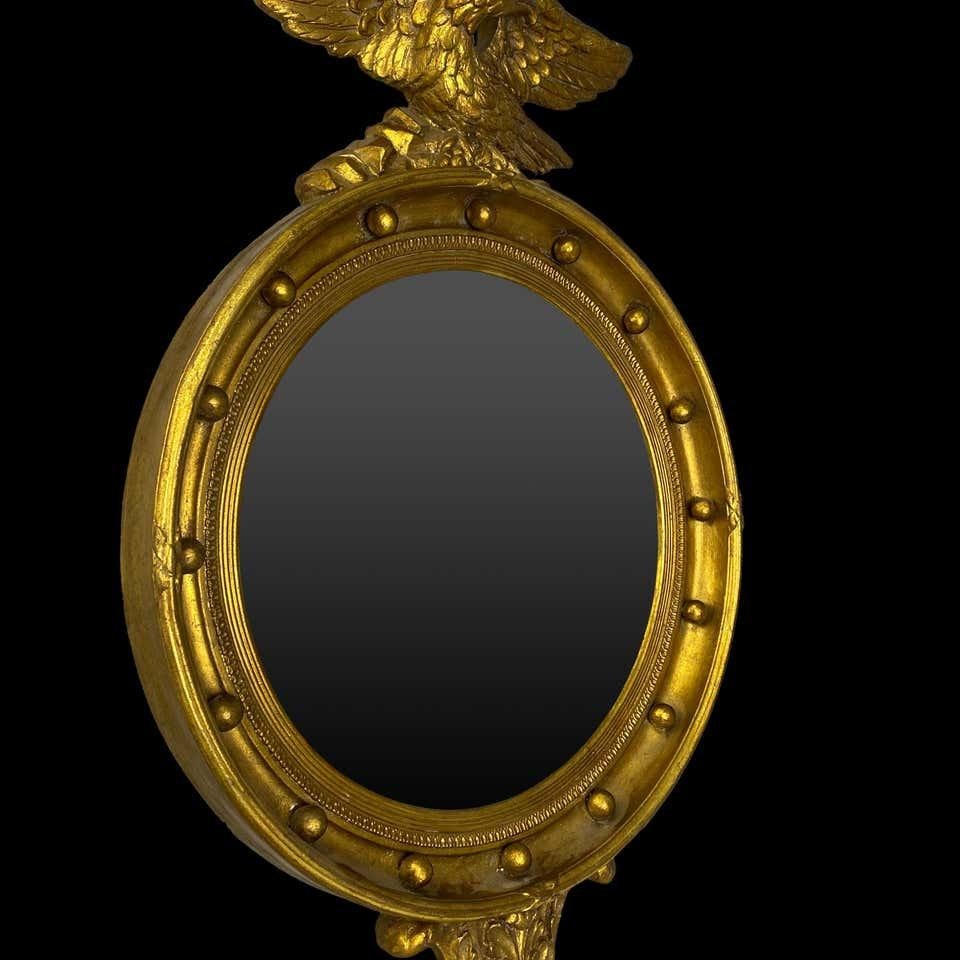 Hand-Crafted Napoleon III Giltwood Mirror, 19th Century For Sale