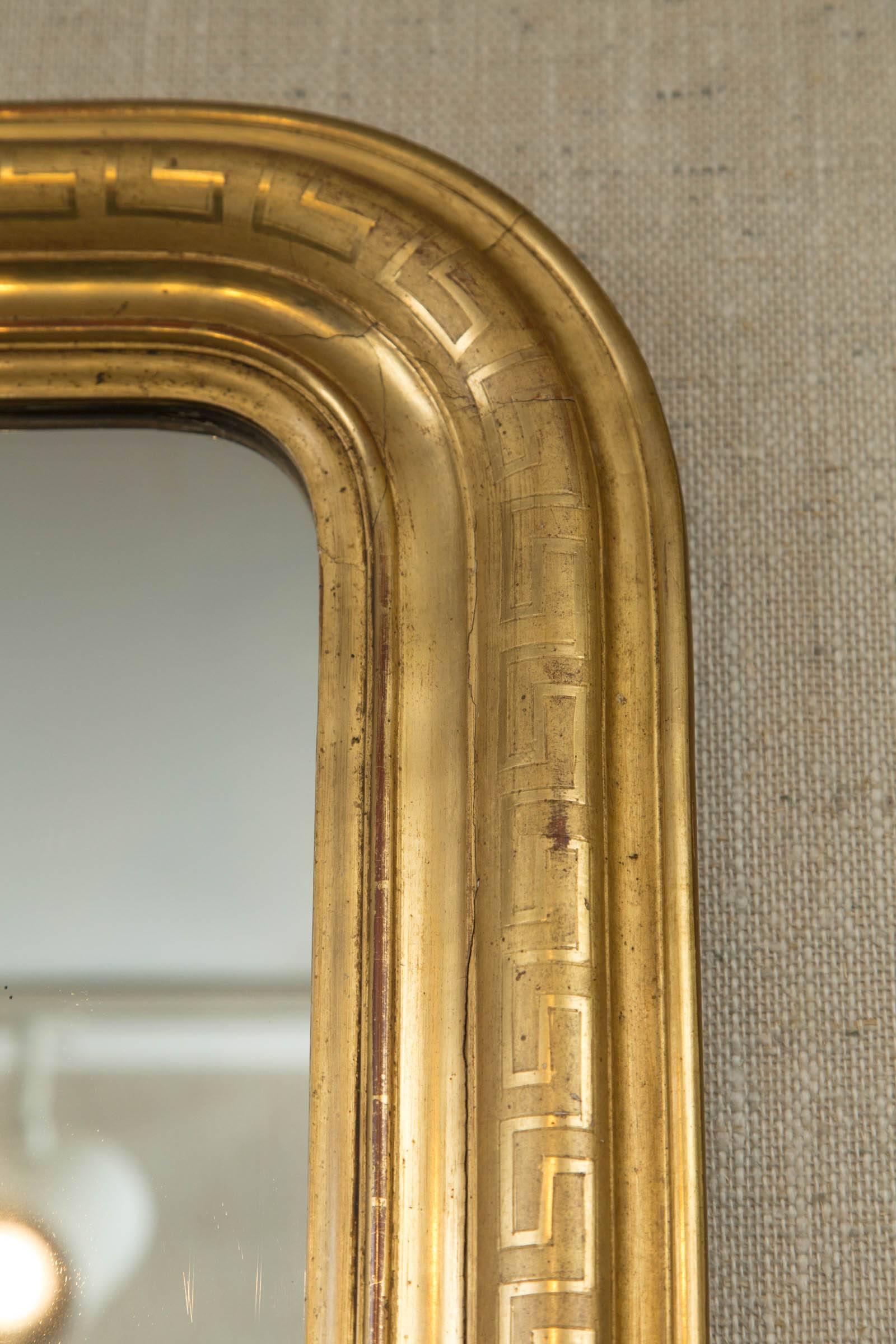 Napoleon III Giltwood Mirror In Excellent Condition In Woodbury, CT