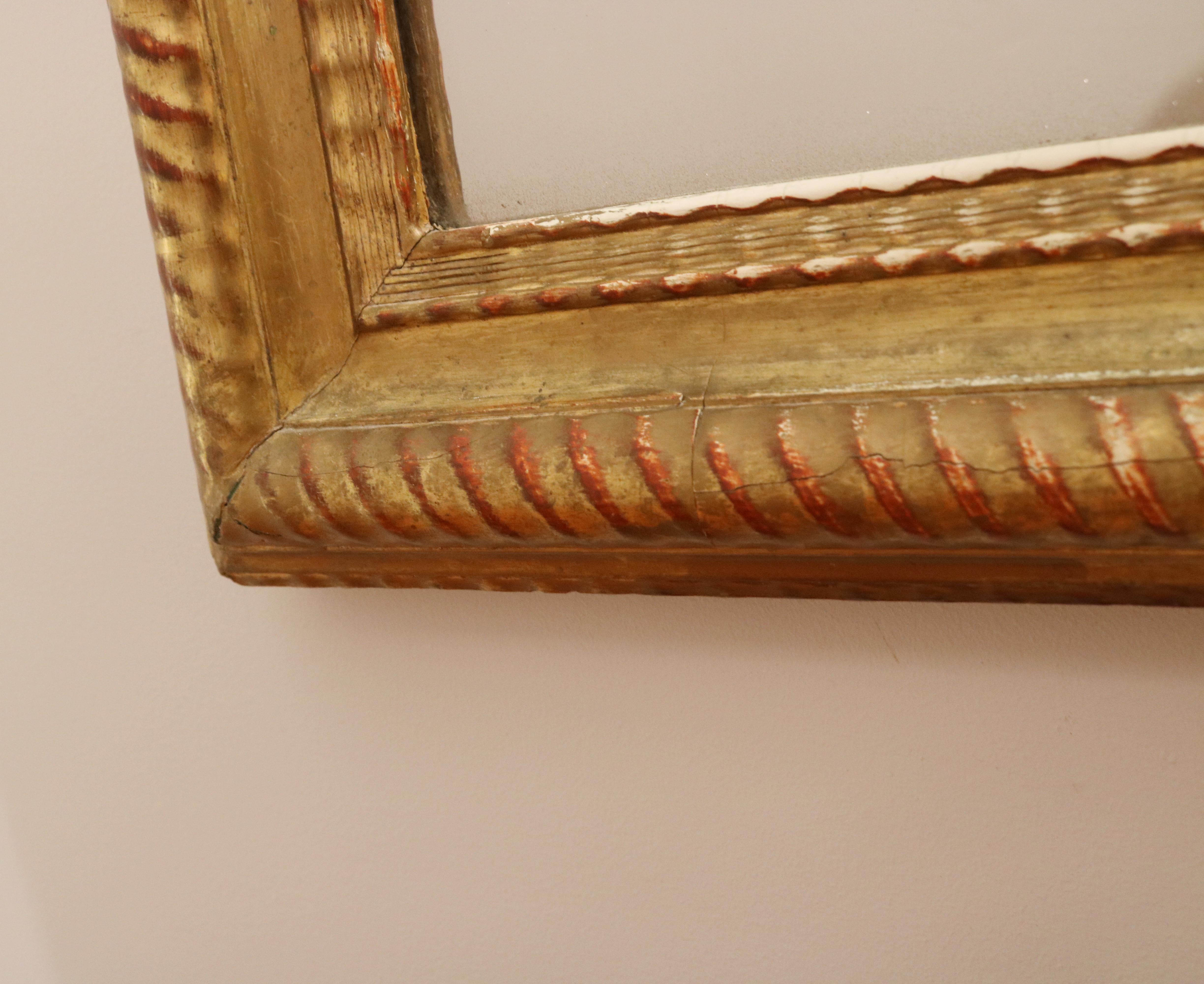 Specchio in legno dorato Napoleone III , Francia Fine XIX secolo in vendita 1