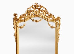 Napoleon III Giltwood Pier Mirror, Italian, Circa 1880