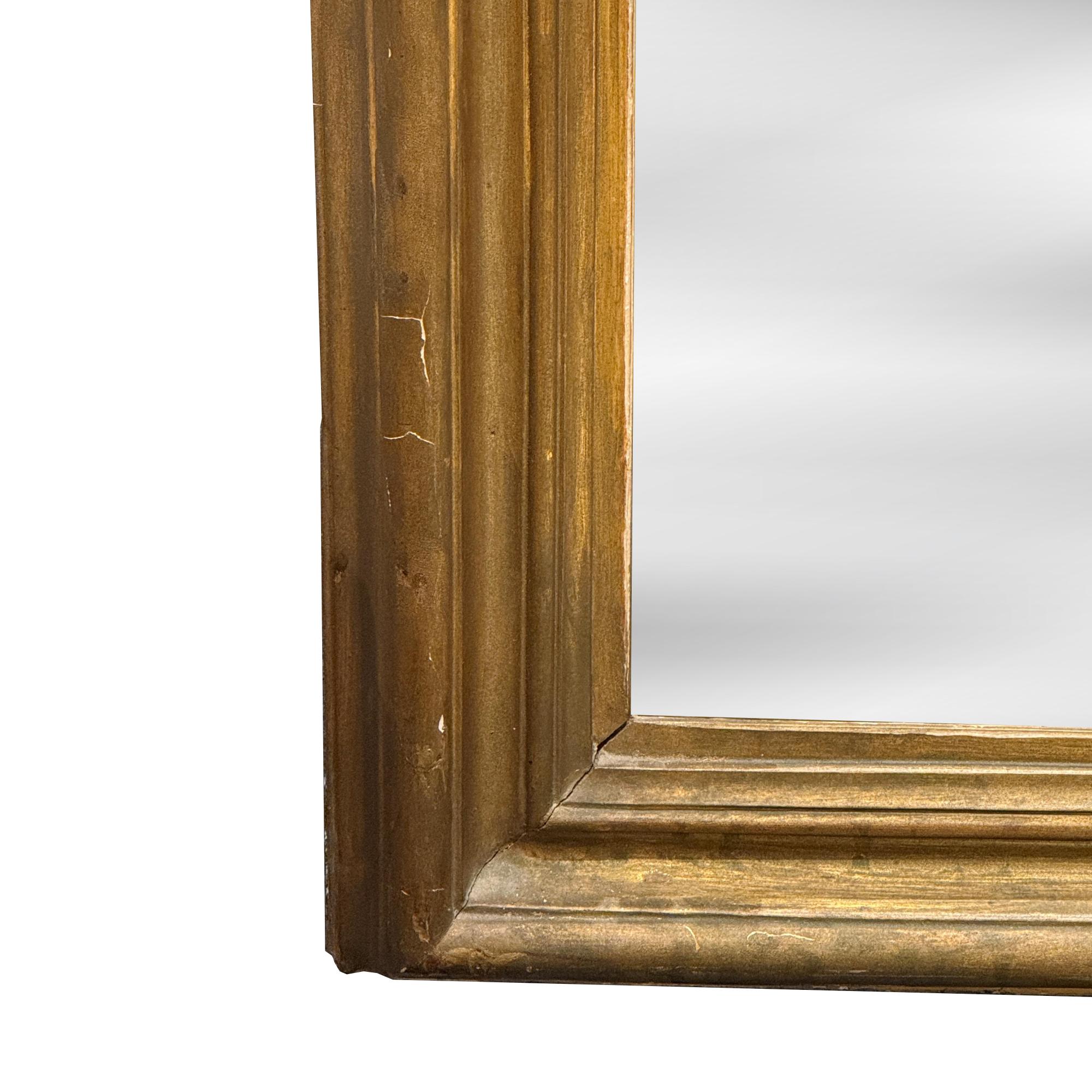 Late 19th Century Napoleon III Giltwood Pier Mirror, Italian, Circa 1880 For Sale
