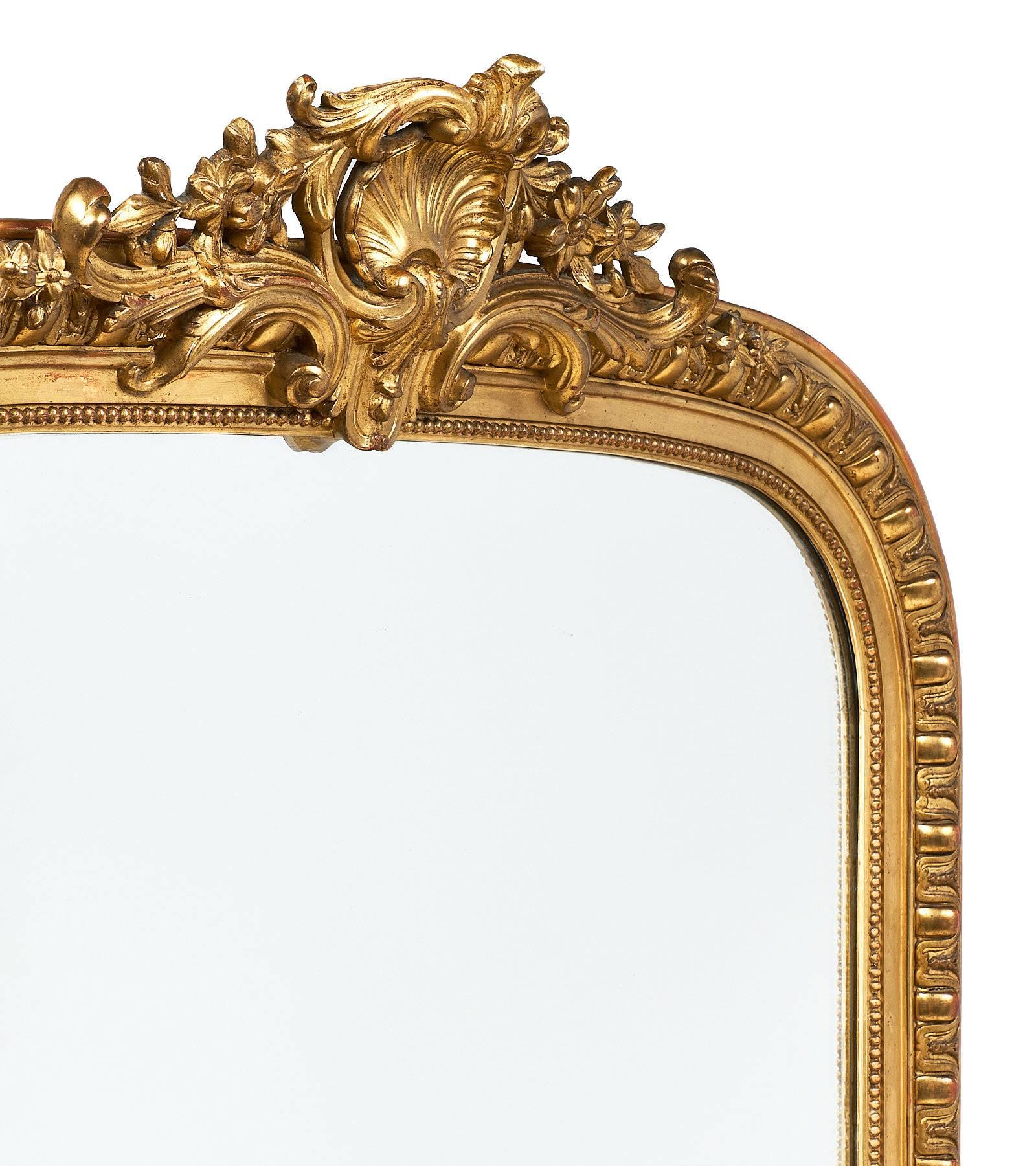 Late 19th Century Napoleon III Gold Leafed Mirrors