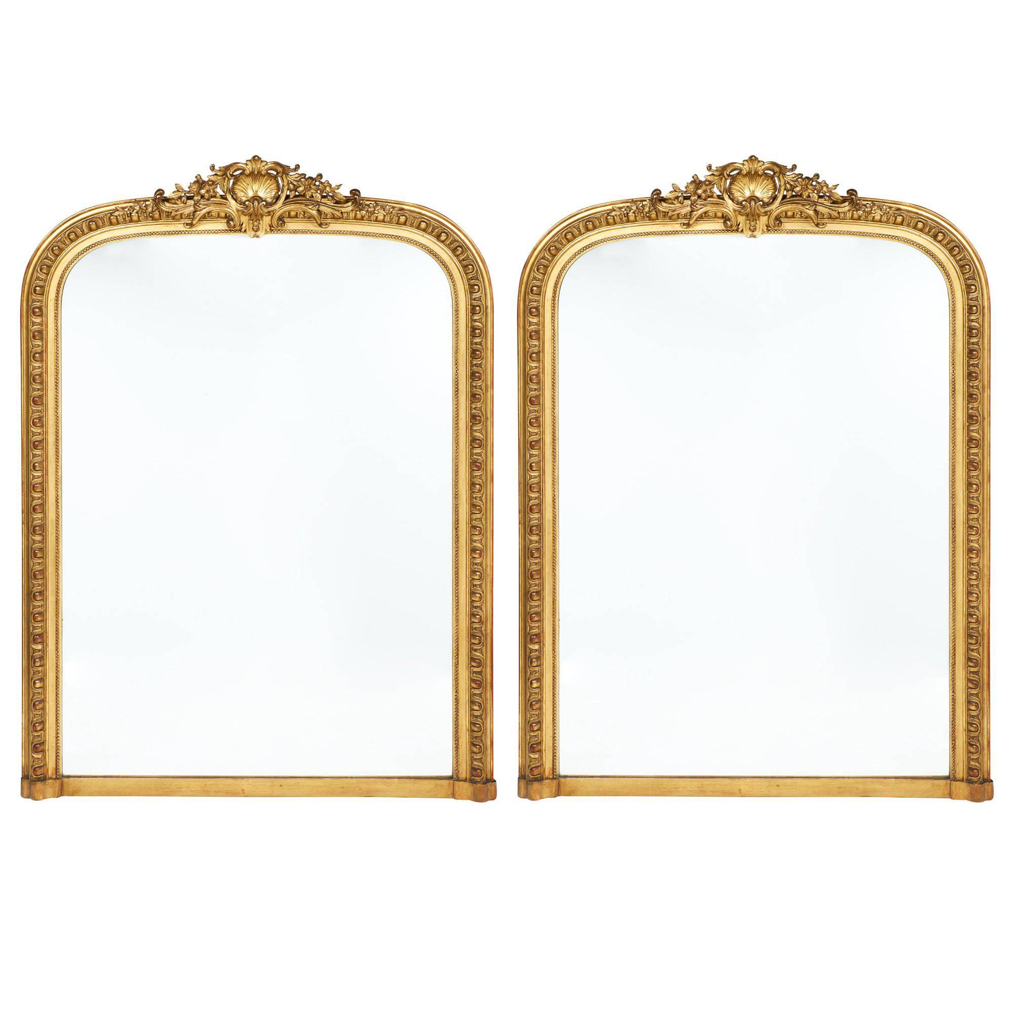 Napoleon III Gold Leafed Mirrors
