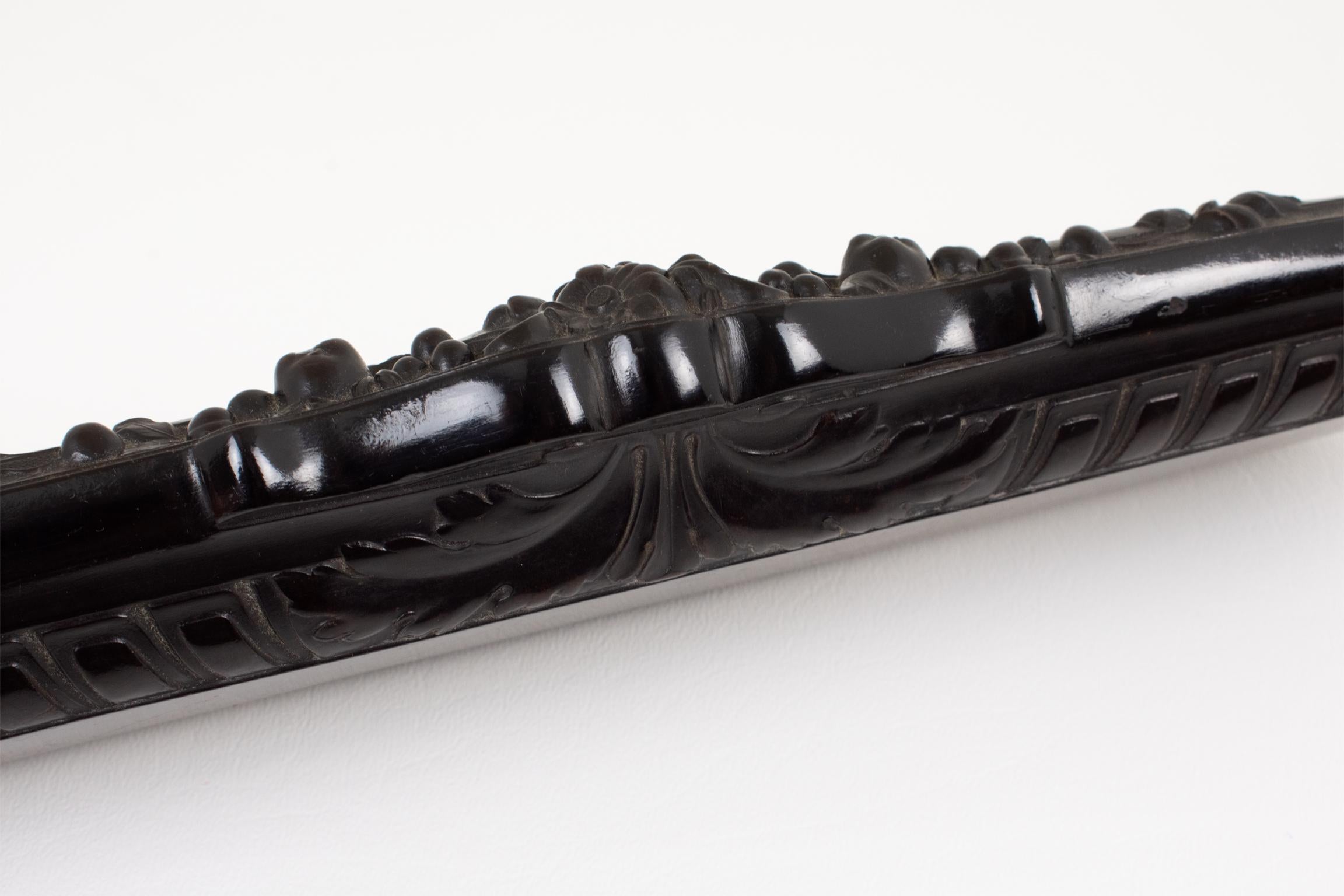 Napoleon III Gutta Percha Desk Accessory Pen Holder, circa 1880 For Sale 5