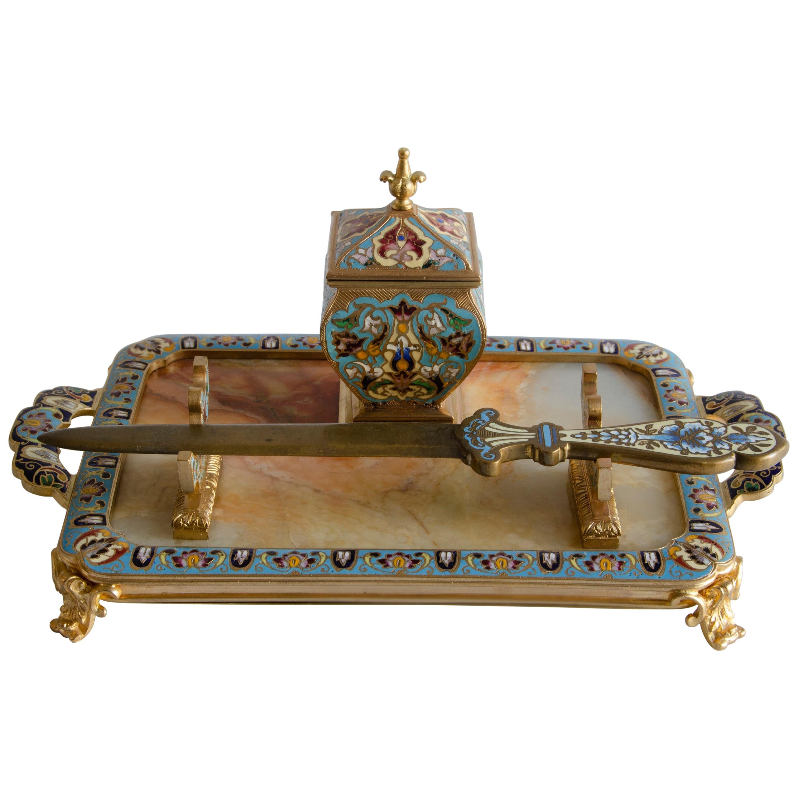 Napoleon III Inkwell For Sale