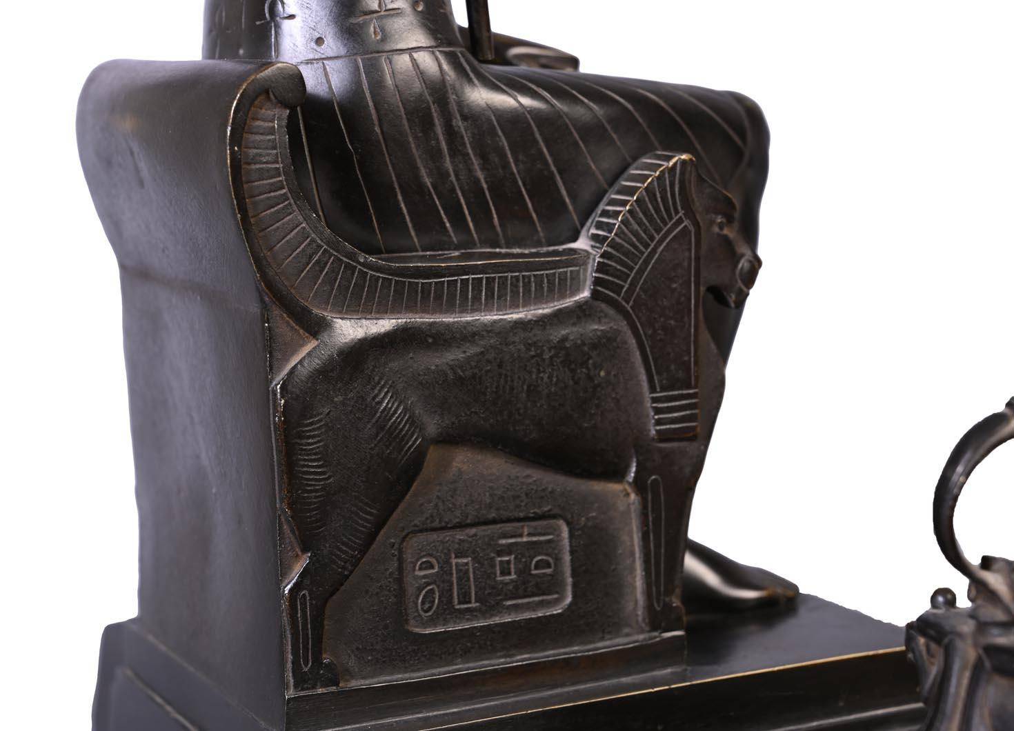 Napoleon III Inkwell with Egyptian Inspiration For Sale 2