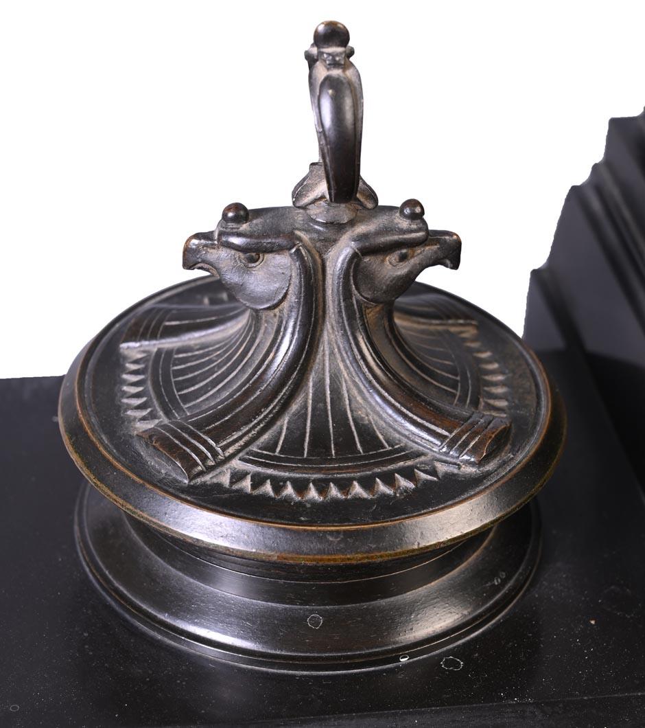Napoleon III Inkwell with Egyptian Inspiration For Sale 3