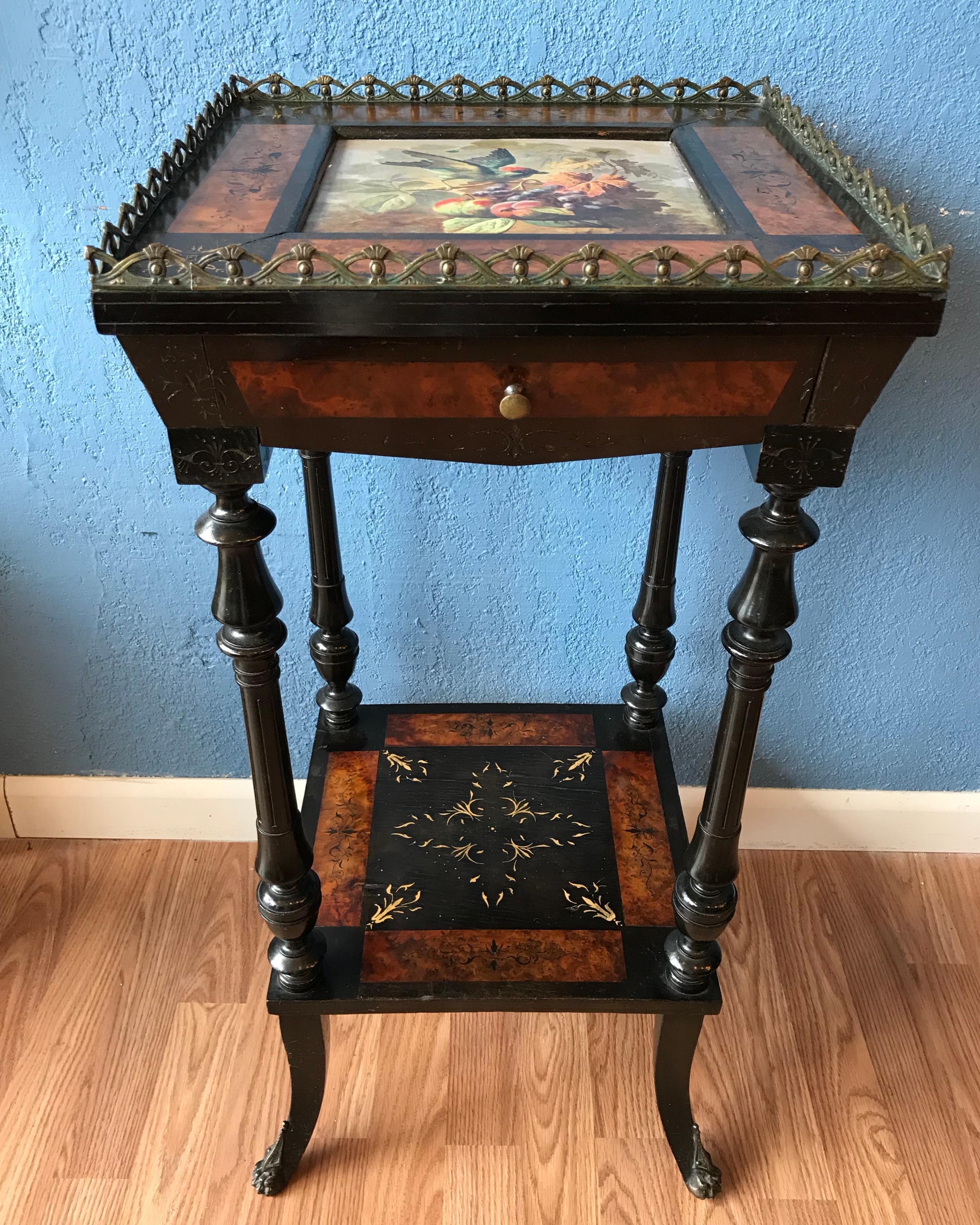 Napoleon III Inlaid Table In Good Condition In West Palm Beach, FL