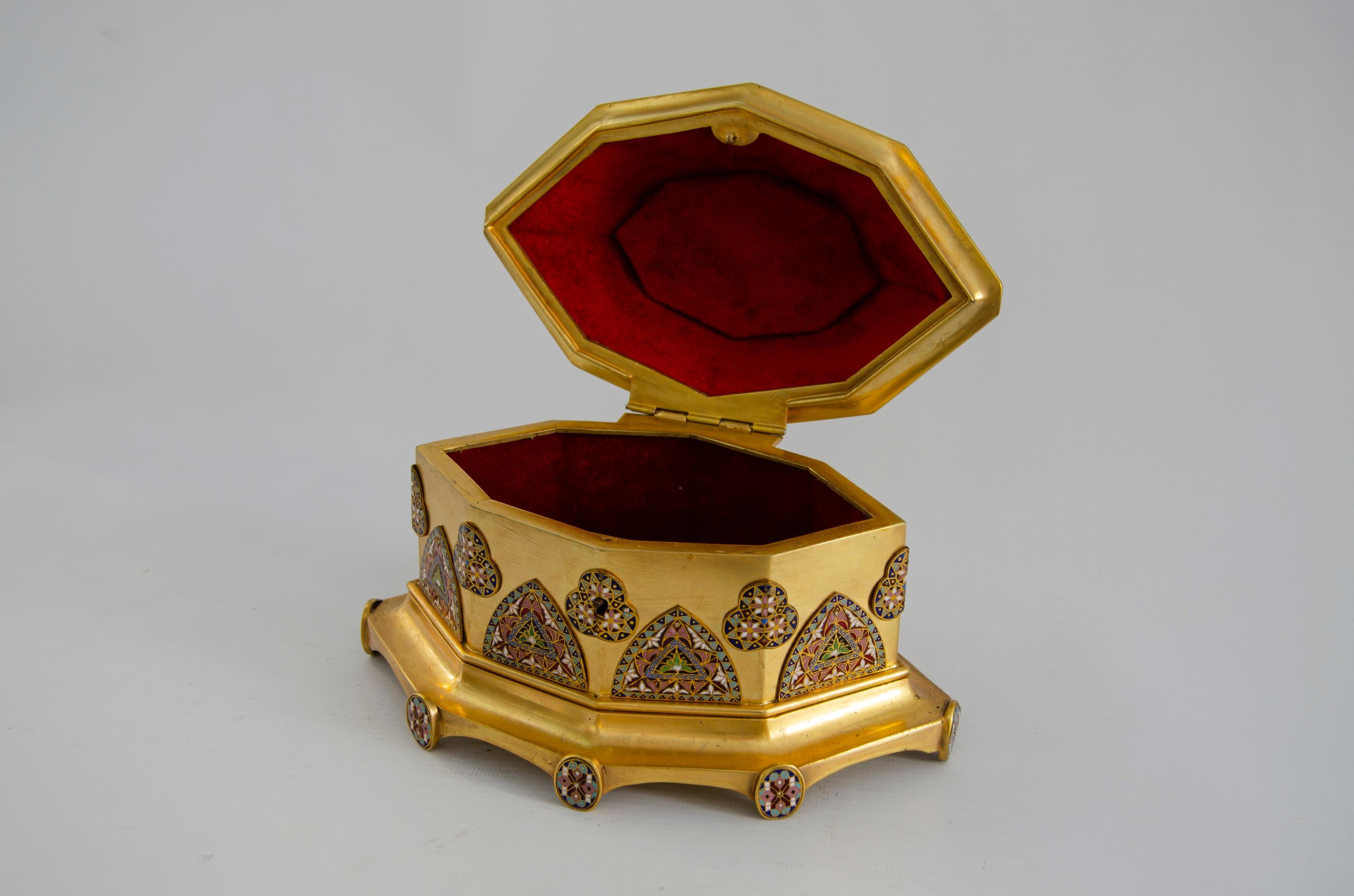 French Napoleon III Jewelery Box For Sale