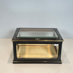 Napoleon III Jewelry Box Lacquer Wood Mother-of-Pearl, circa 1880